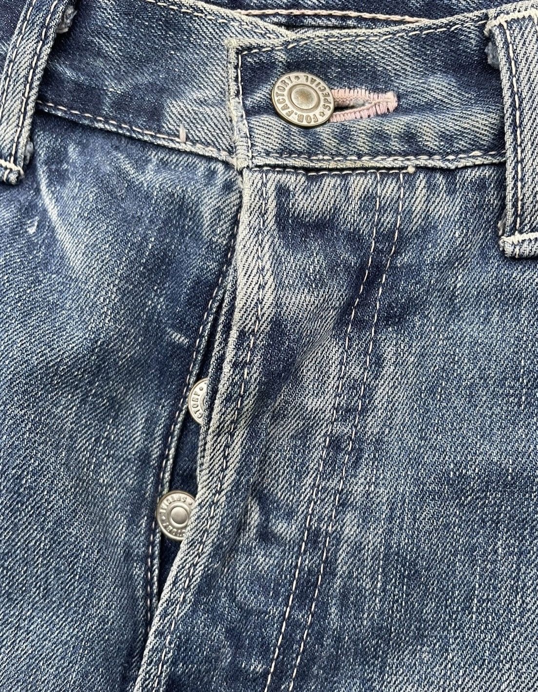 FOB Factory FOB Factory Japan Selvedge Aging Wash Denim Size US 30 / EU 46 - 18 Thumbnail