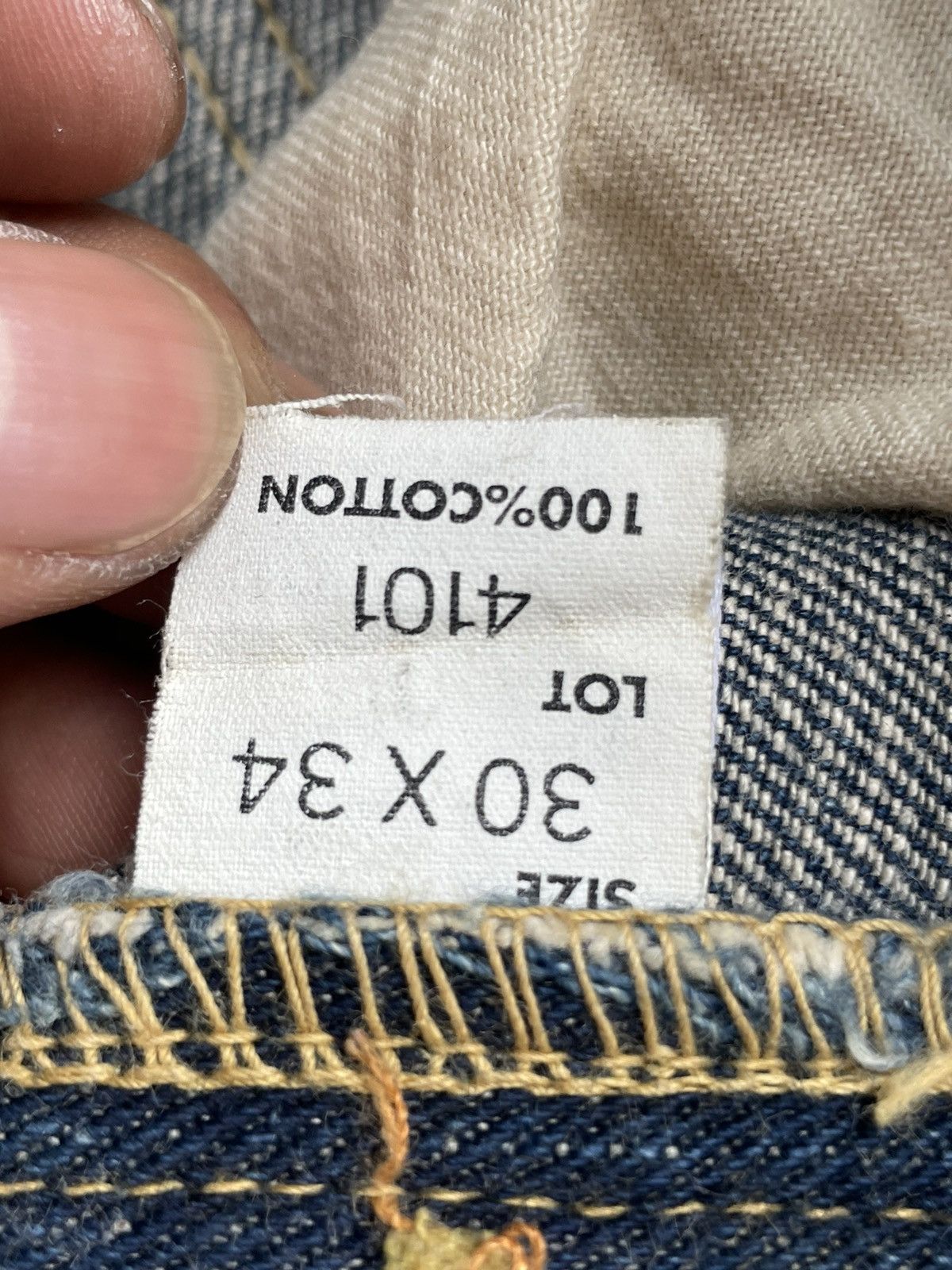 Lee Lee Riders 101 Vintage Selvedge Denim Rework Size US 31 - 24 Thumbnail