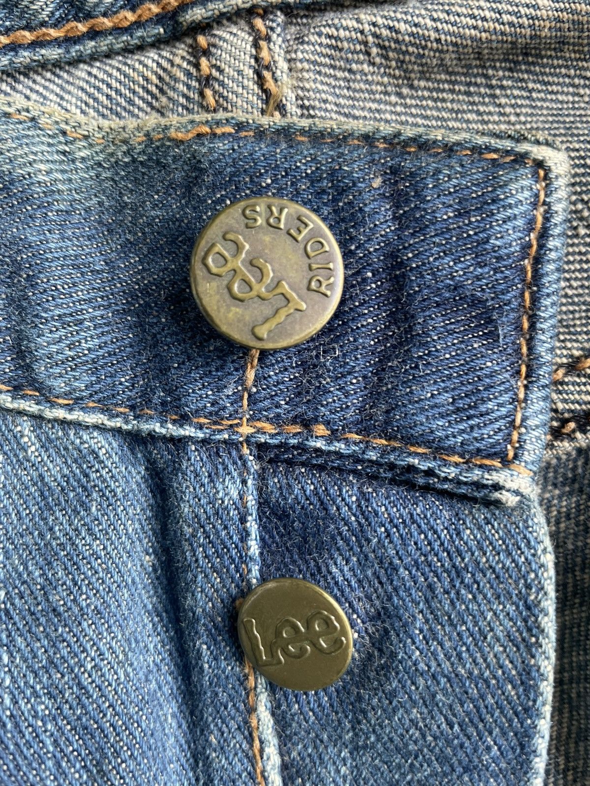 Lee Lee Riders 101 Vintage Selvedge Denim Rework Size US 31 - 21 Thumbnail