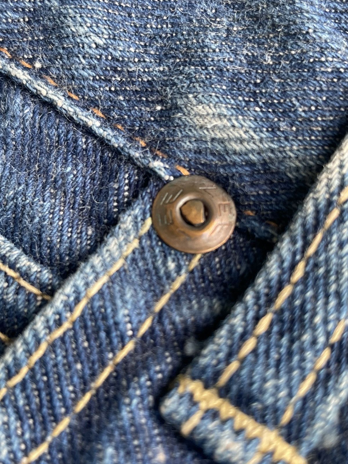 Lee Lee Riders 101 Vintage Selvedge Denim Rework Size US 31 - 22 Thumbnail