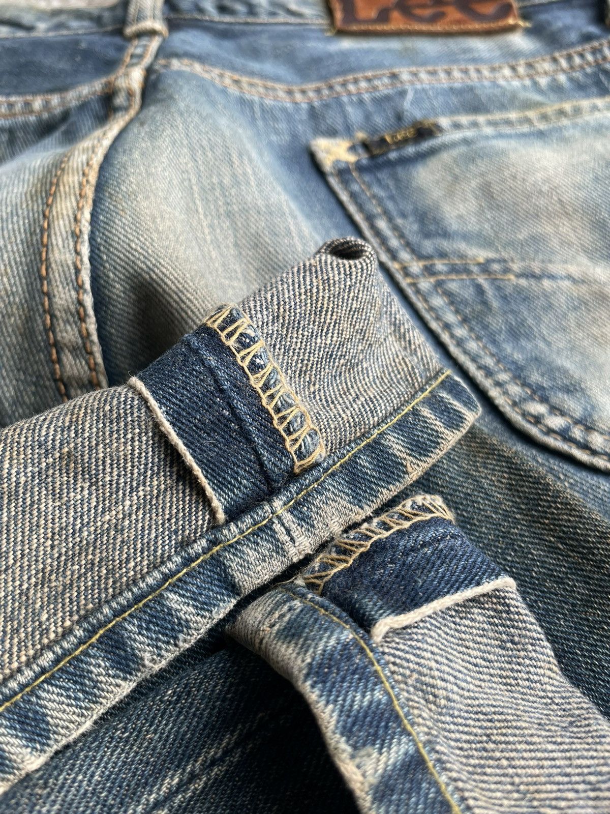 Lee Lee Riders 101 Vintage Selvedge Denim Rework Size US 31 - 19 Thumbnail