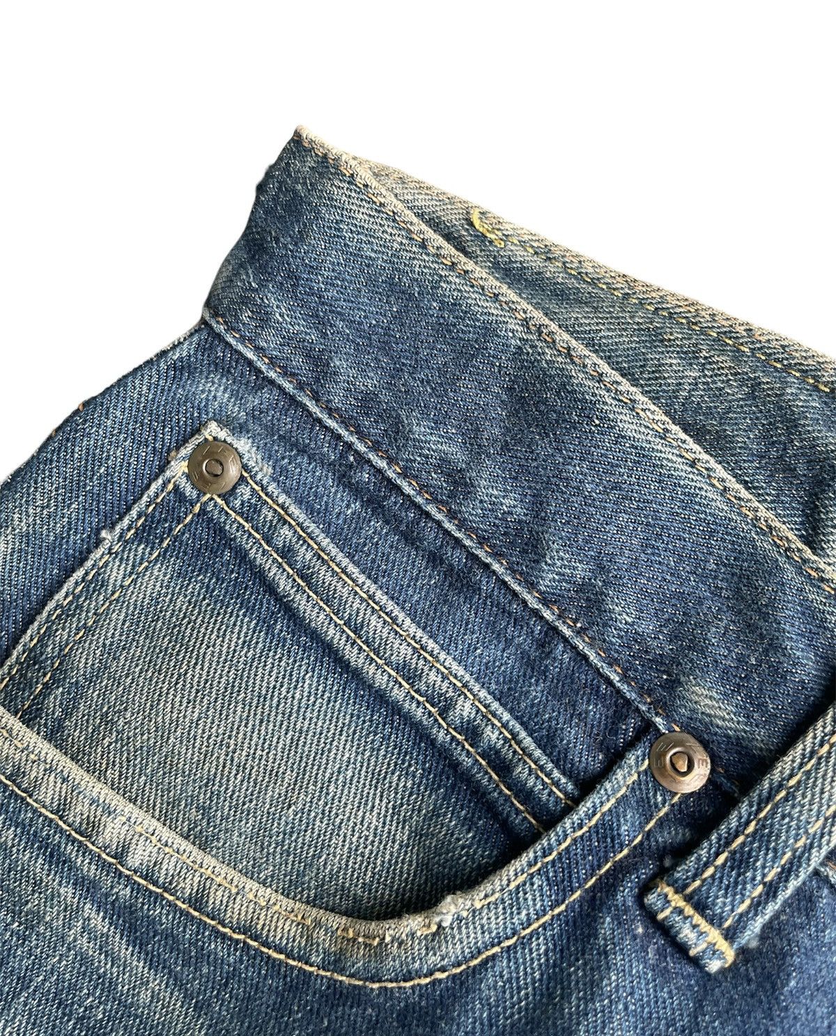 Lee Lee Riders 101 Vintage Selvedge Denim Rework Size US 31 - 9 Thumbnail