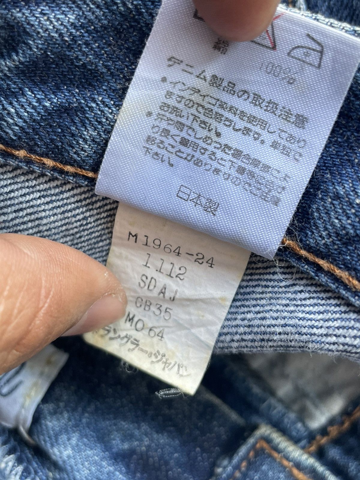 Vintage × Wrangler Wrangler Blue Bell Lot 11MWZ Selvedge Denim Size US 28 / EU 44 - 19 Thumbnail