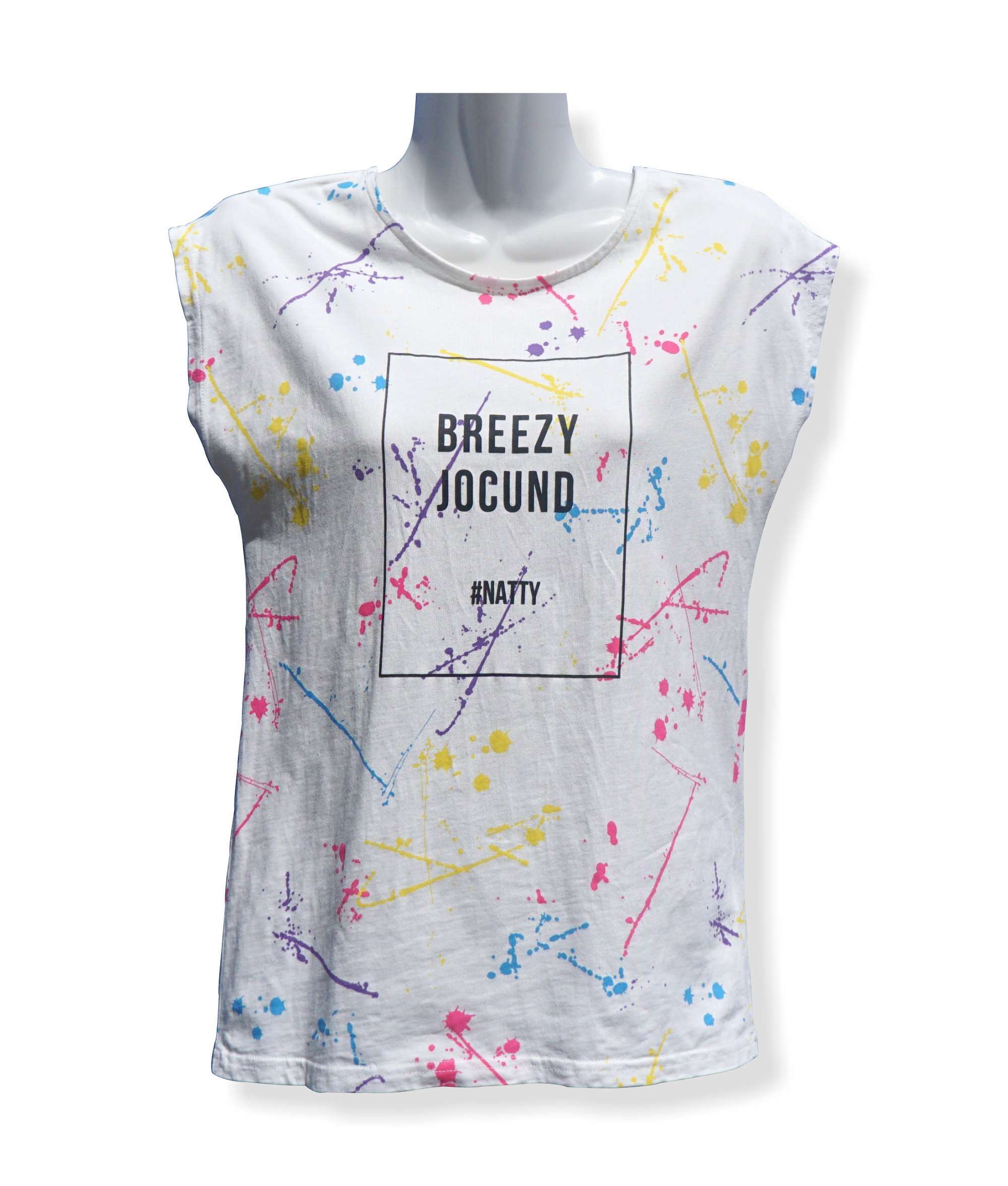 Japanese Brand AVAIL AVANT GARDE Colour Splash Sleeveless T-shirt Size M / US 6-8 / IT 42-44 - 3 Thumbnail