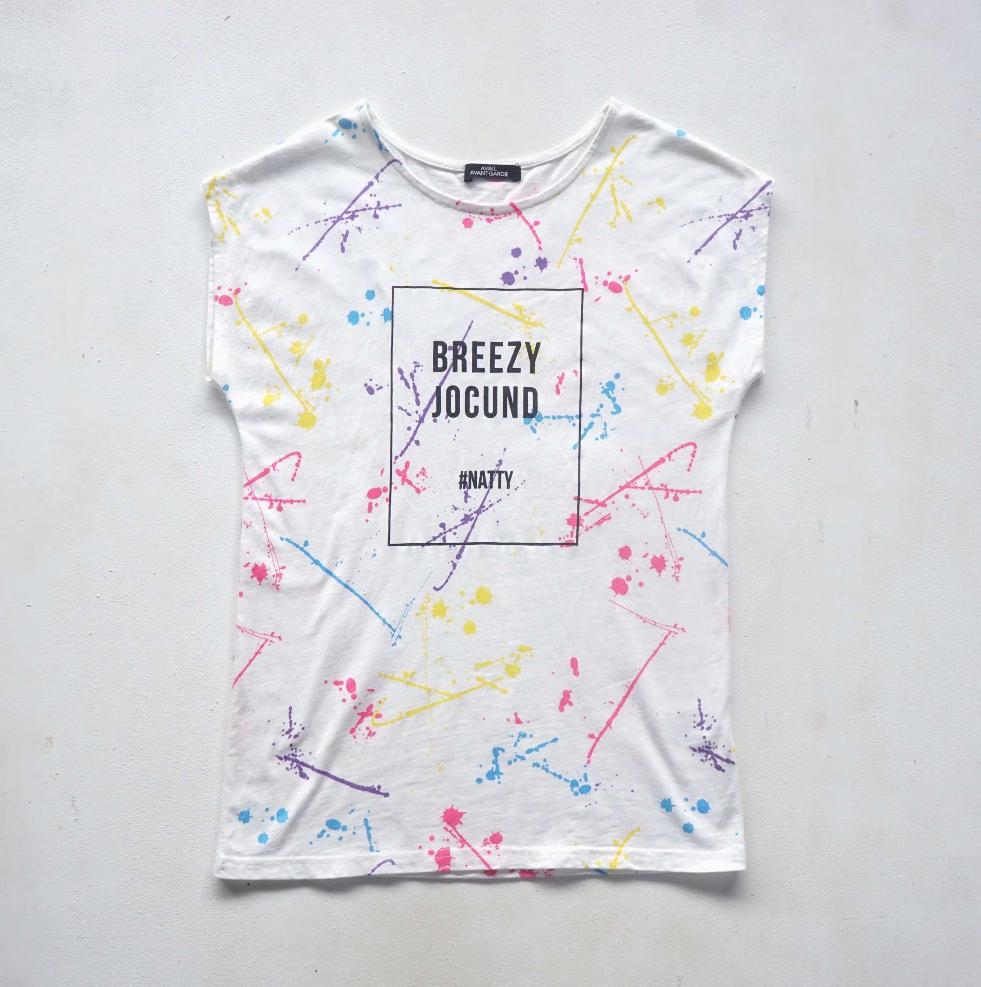 Japanese Brand AVAIL AVANT GARDE Colour Splash Sleeveless T-shirt Size M / US 6-8 / IT 42-44 - 1 Thumbnail