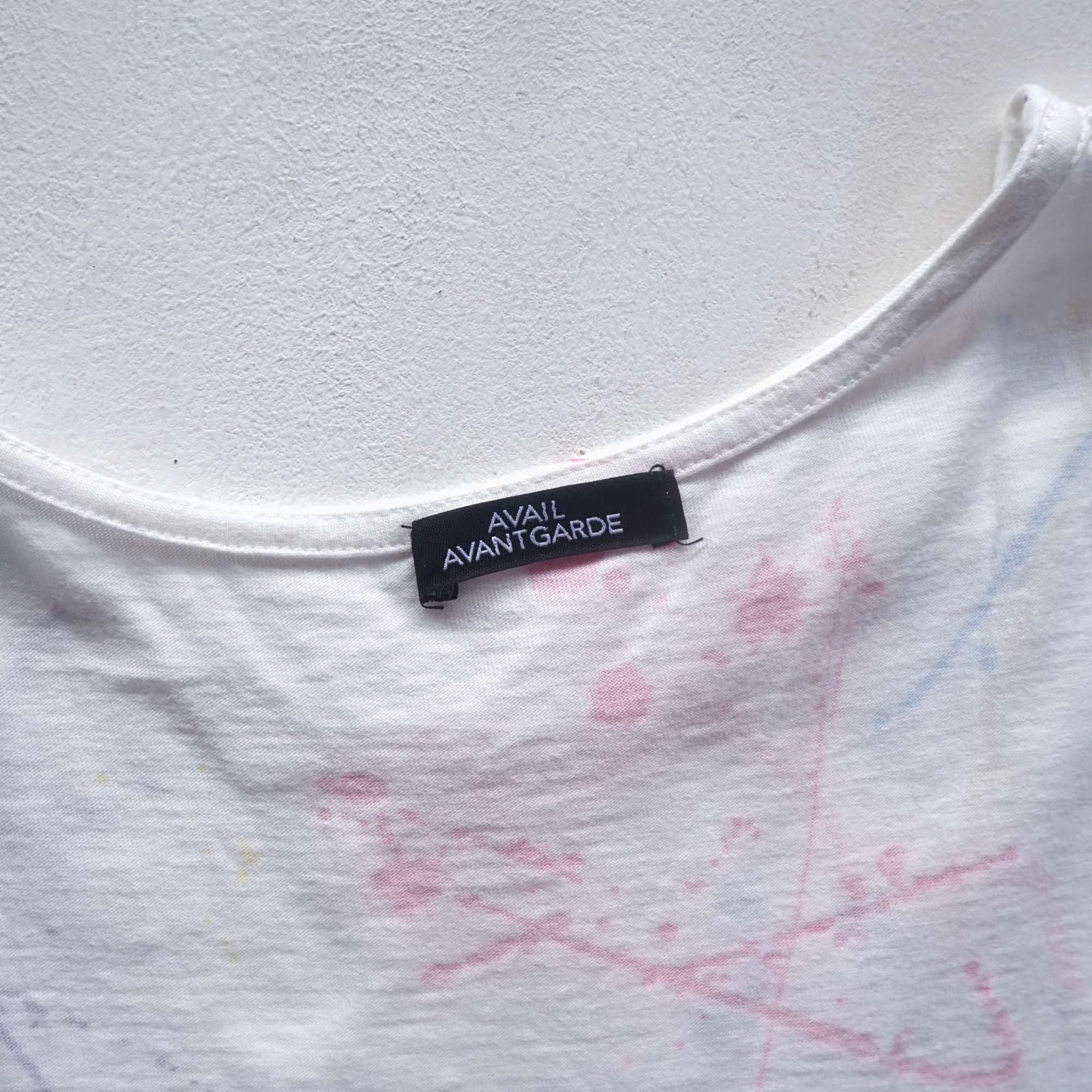 Japanese Brand AVAIL AVANT GARDE Colour Splash Sleeveless T-shirt Size M / US 6-8 / IT 42-44 - 6 Thumbnail