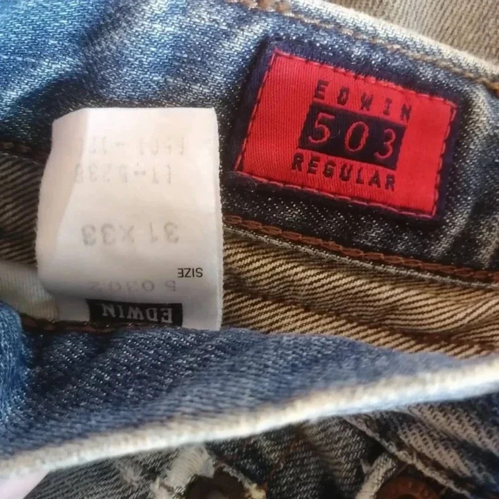 Edwin VINTAGE EDWIN 503 DISTRESSED DENIM Size US 29 - 17 Thumbnail