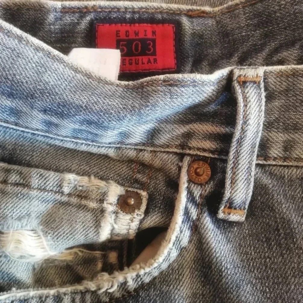 Edwin VINTAGE EDWIN 503 DISTRESSED DENIM Size US 29 - 18 Thumbnail