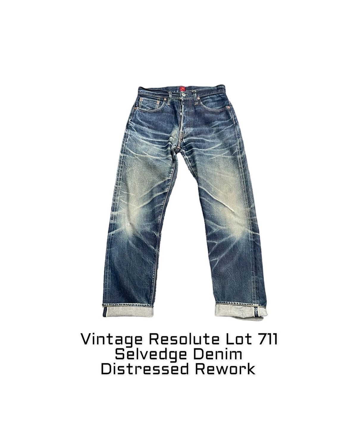 RESOLUTE Vintage Resolute Japan Selvedge Denim Size US 29 - 1 Thumbnail