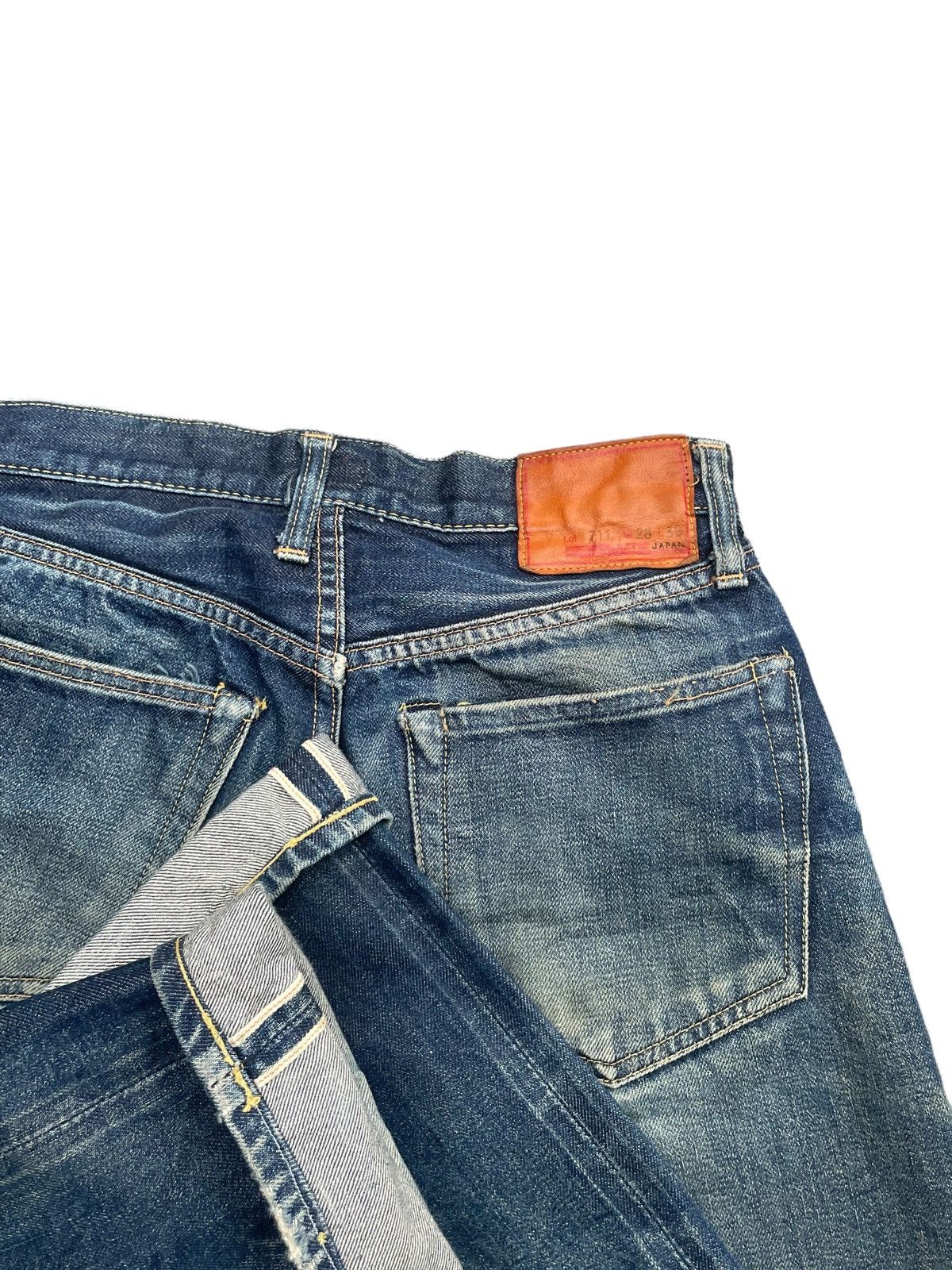 RESOLUTE × Vintage Vintage Resolute Selvedge Denim Distresed Rework Size US 29 - 19 Thumbnail