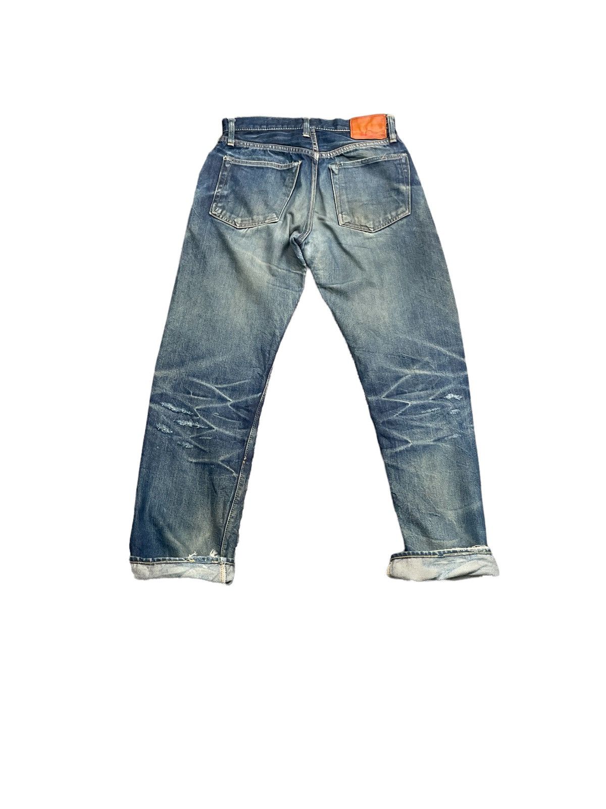 RESOLUTE × Vintage Vintage Resolute Selvedge Denim Distresed Rework Size US 29 - 11 Thumbnail