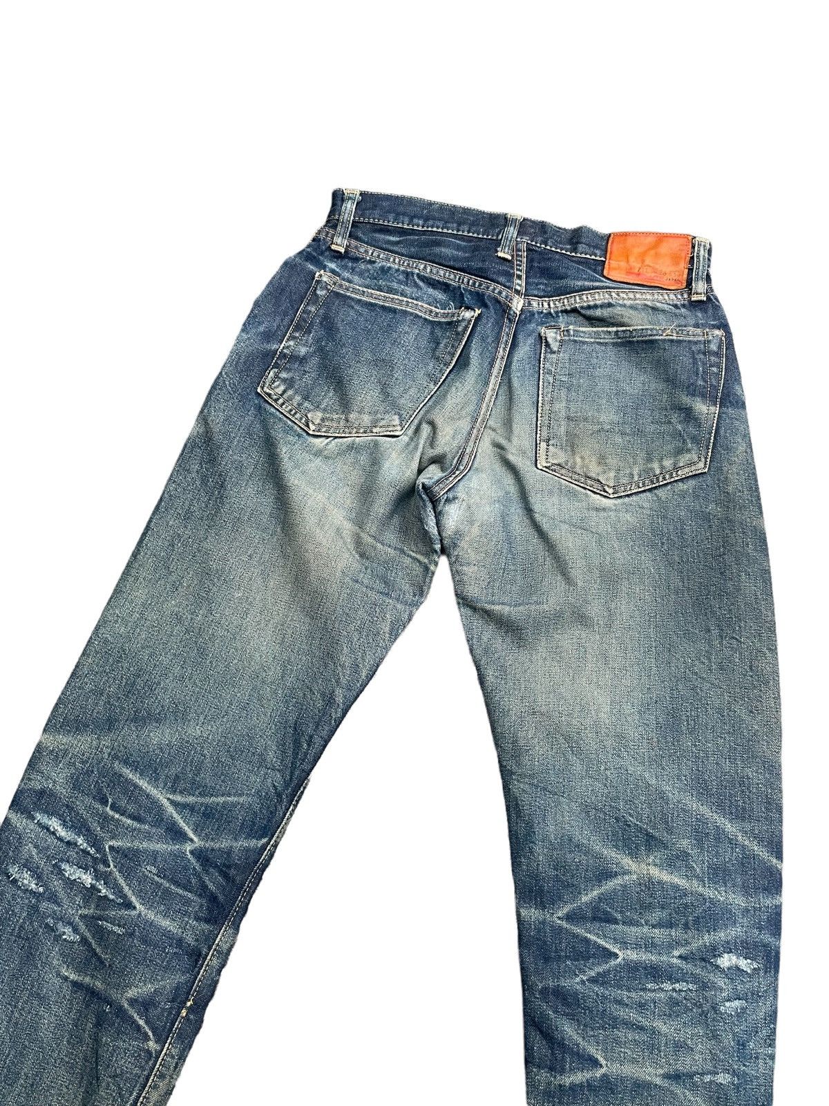RESOLUTE × Vintage Vintage Resolute Selvedge Denim Distresed Rework Size US 29 - 12 Thumbnail