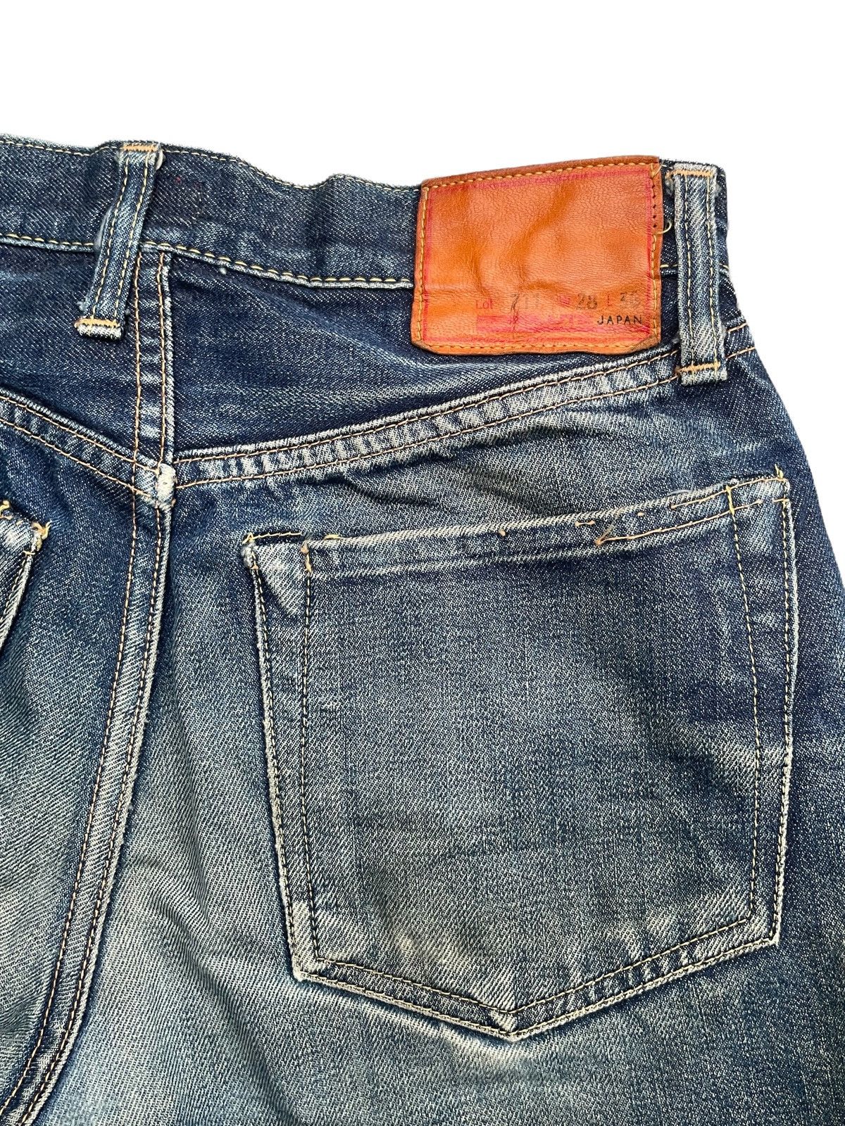 RESOLUTE × Vintage Vintage Resolute Selvedge Denim Distresed Rework Size US 29 - 18 Thumbnail