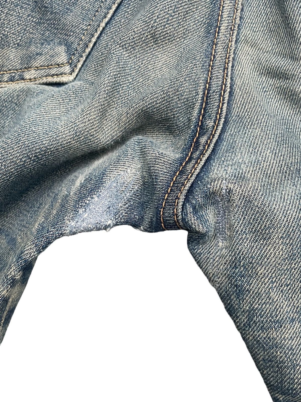 RESOLUTE × Vintage Vintage Resolute Selvedge Denim Distresed Rework Size US 29 - 16 Thumbnail