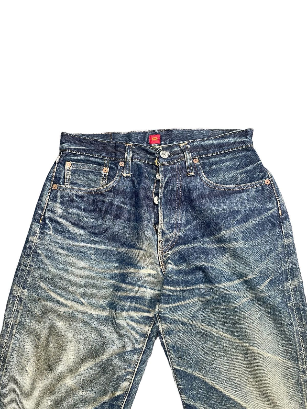 RESOLUTE × Vintage Vintage Resolute Selvedge Denim Distresed Rework Size US 29 - 7 Thumbnail
