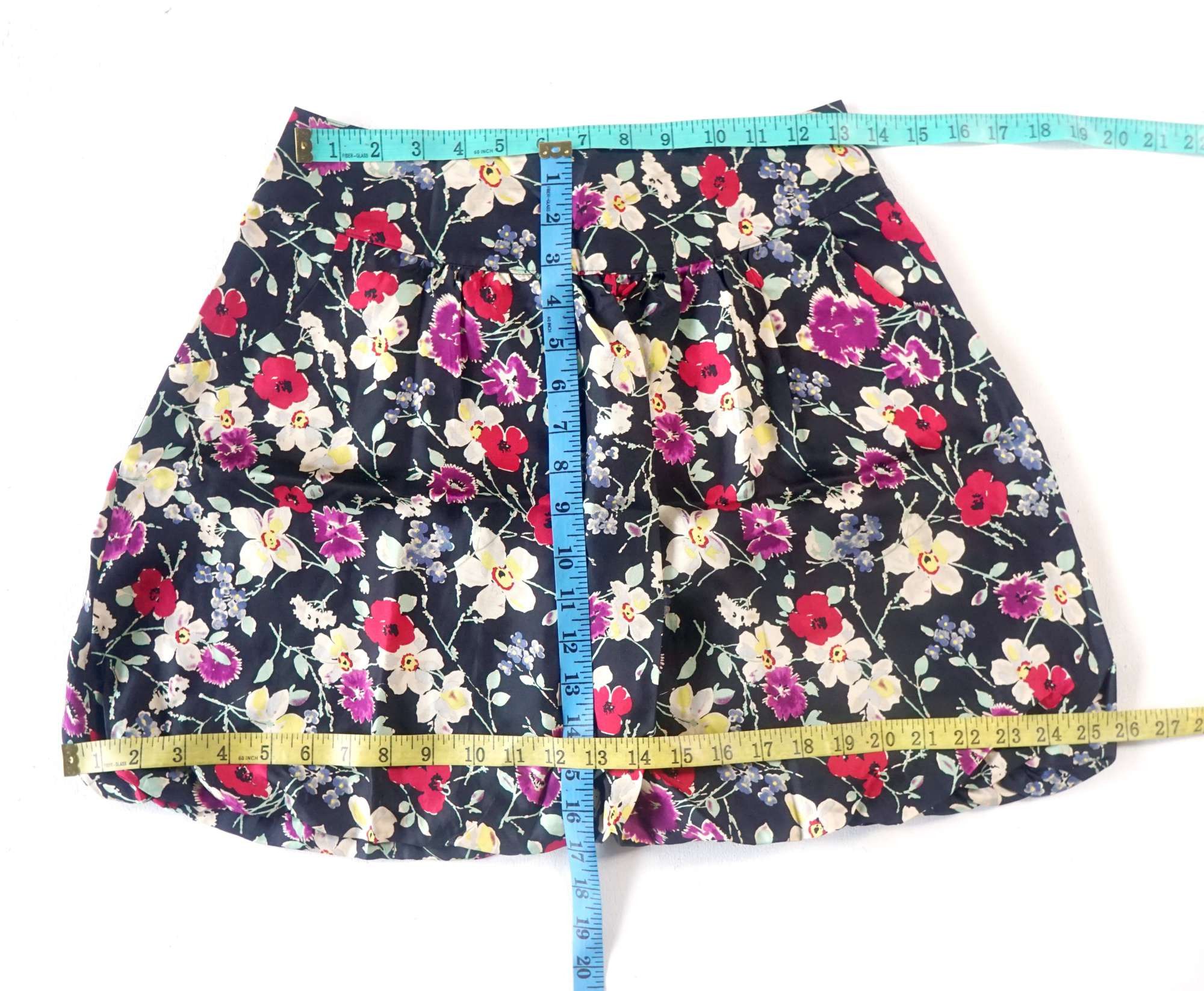 Rebecca Taylor REBECCA TAYLOR Floral Design Pleated Silk Skirt Size 26" / US 2 / IT 38 - 11 Thumbnail