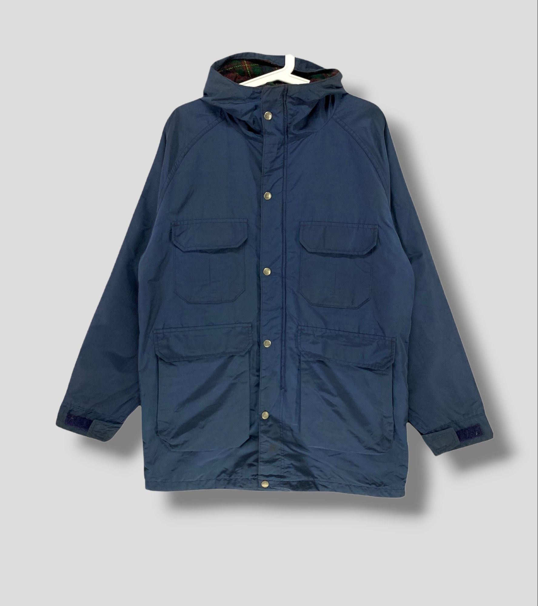 Vintage Woolrich tartan plaid lining hoodies jacket