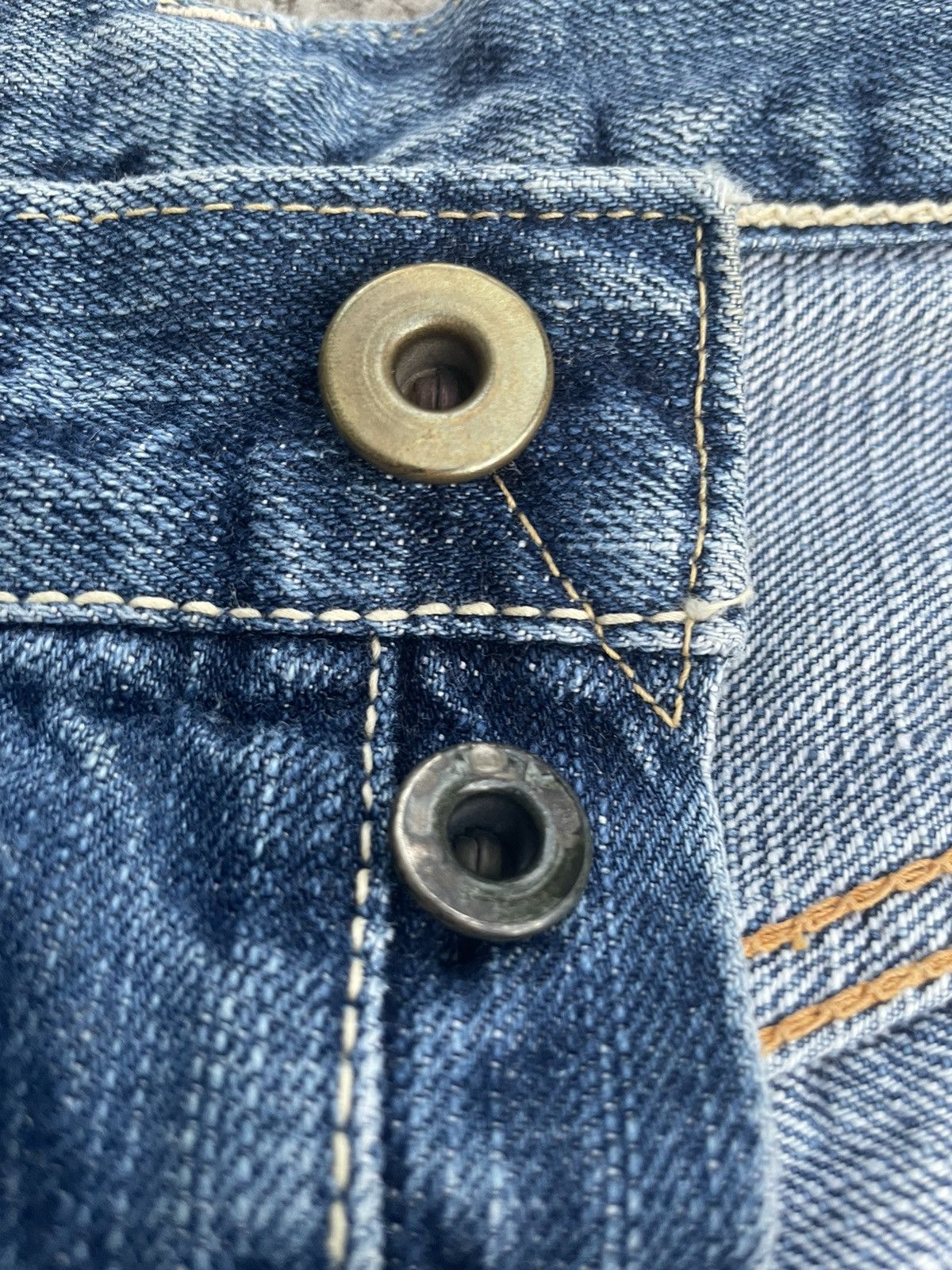 Japanese Brand × Pherrow's × Vintage Vintage Pherrows Stormy Blue Selvedge Denim Size US 29 - 15 Thumbnail