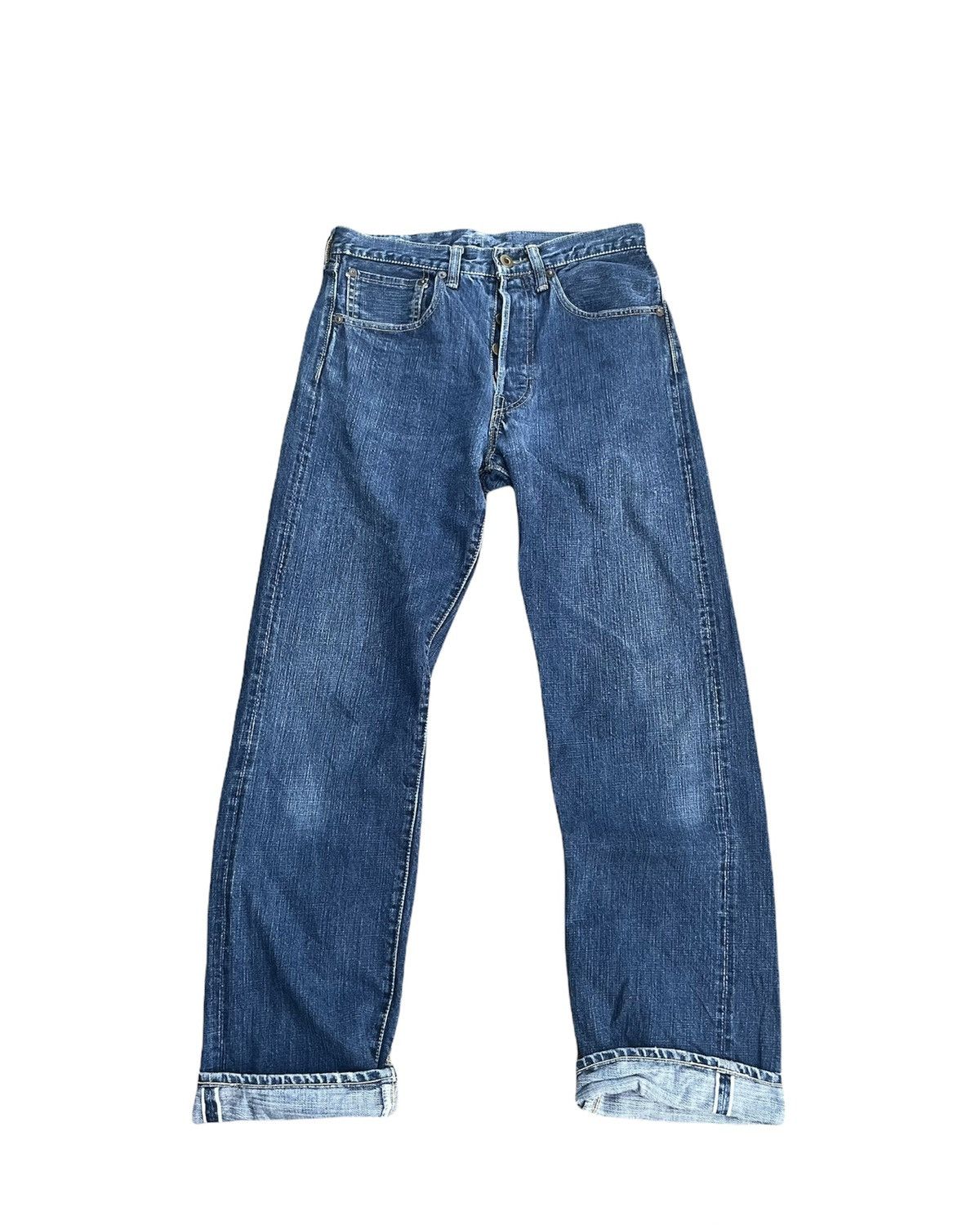 Japanese Brand × Pherrow's × Vintage Vintage Pherrows Stormy Blue Selvedge Denim Size US 29 - 1 Thumbnail
