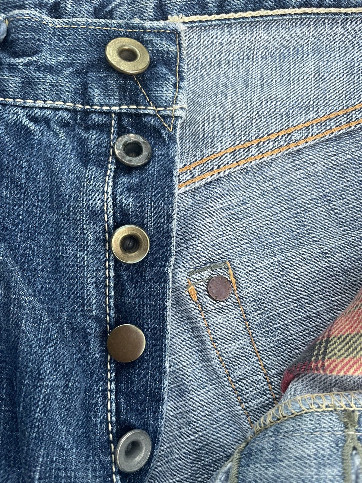 Japanese Brand × Pherrow's × Vintage Vintage Pherrows Stormy Blue Selvedge Denim Size US 29 - 16 Thumbnail