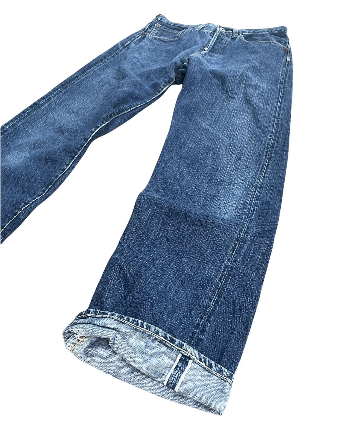 Japanese Brand × Pherrow's × Vintage Vintage Pherrows Stormy Blue Selvedge Denim Size US 29 - 2 Thumbnail