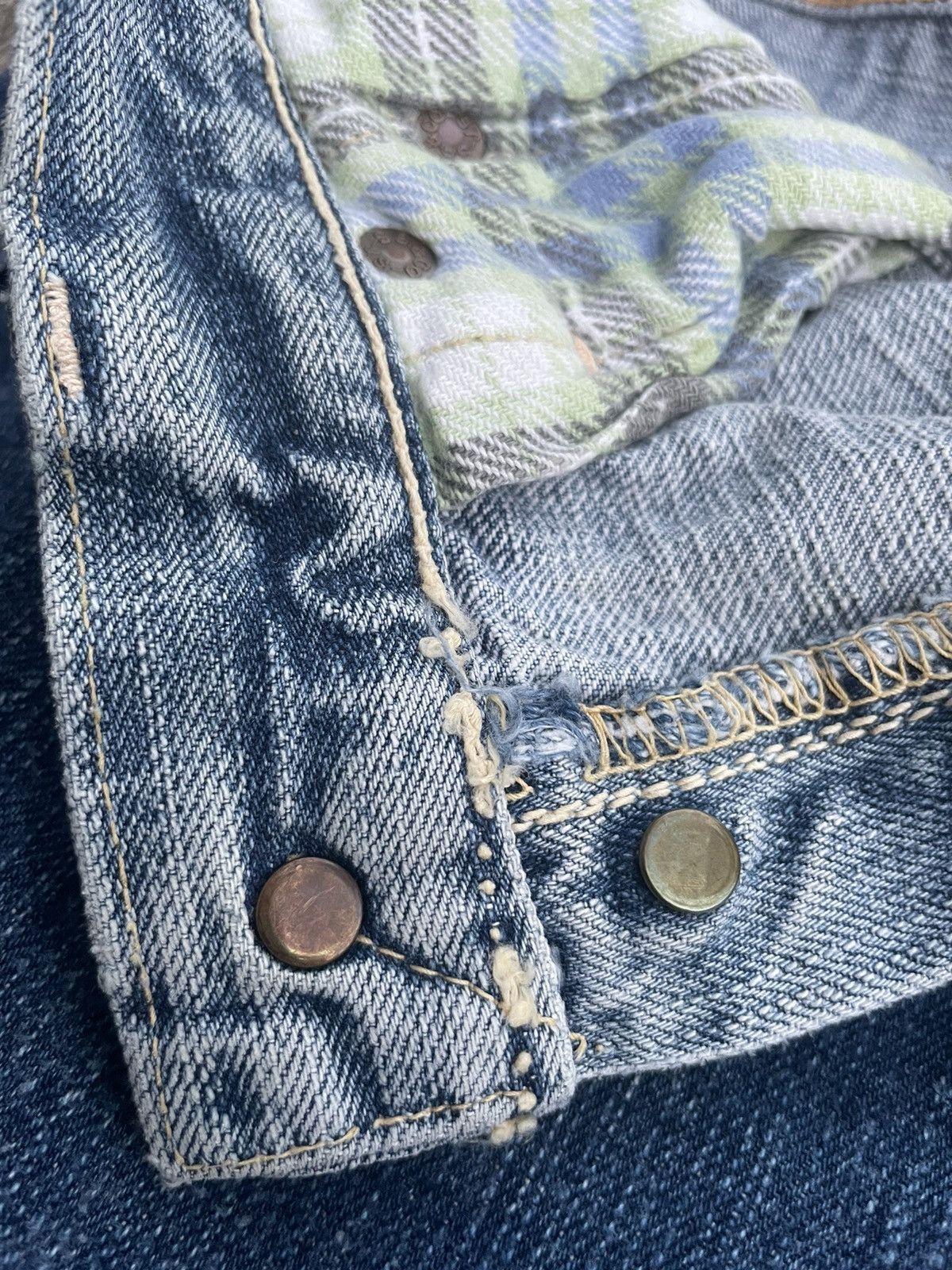 Japanese Brand × Pherrow's × Vintage Vintage Pherrows Stormy Blue Selvedge Denim Size US 29 - 13 Thumbnail