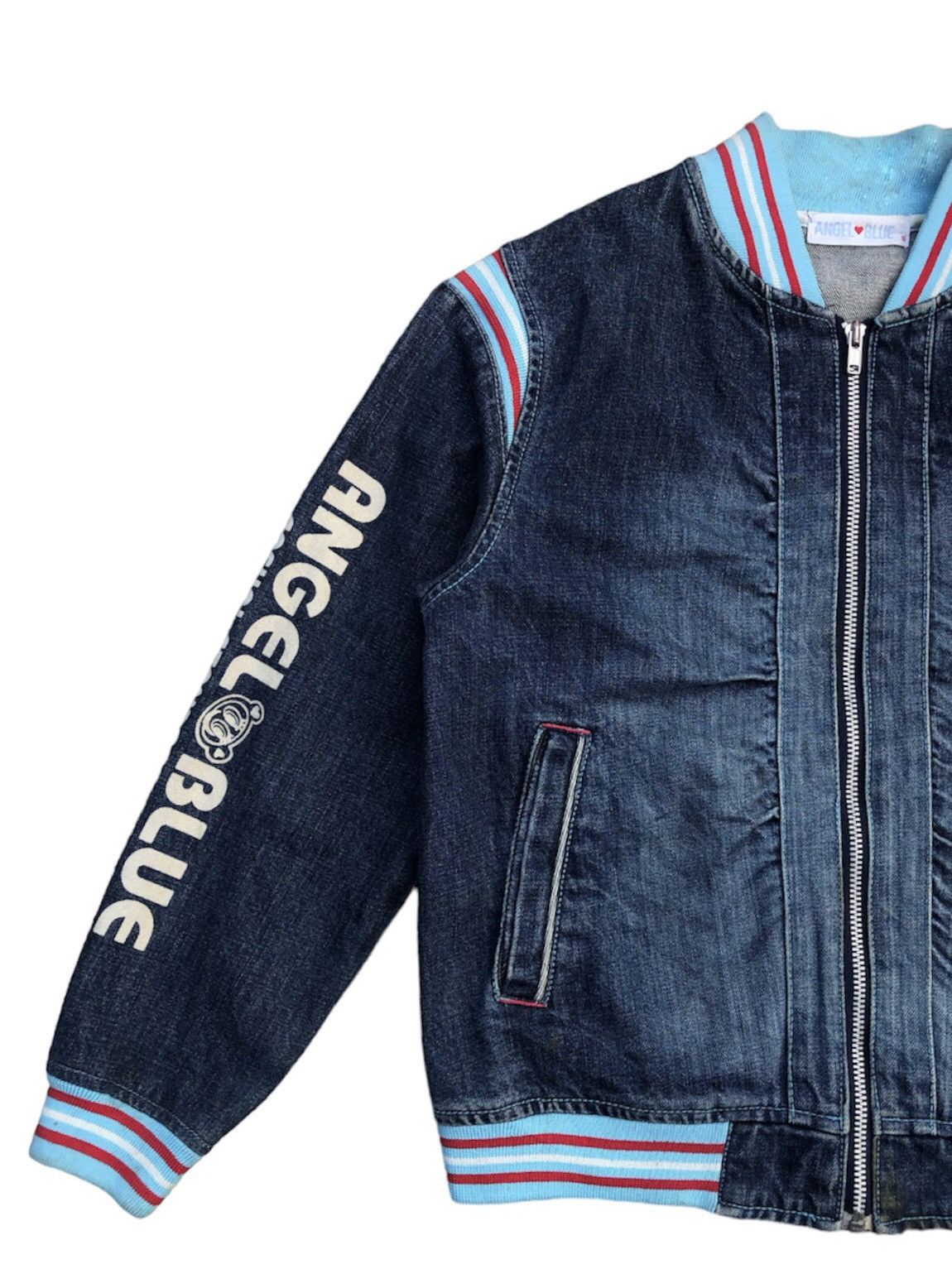 Hysteric Glamour × Japanese Brand × Vintage Angel Blue 1990s Apple Happy Mate Cute Girls Jacket Size S / US 4 / IT 40 - 5 Thumbnail