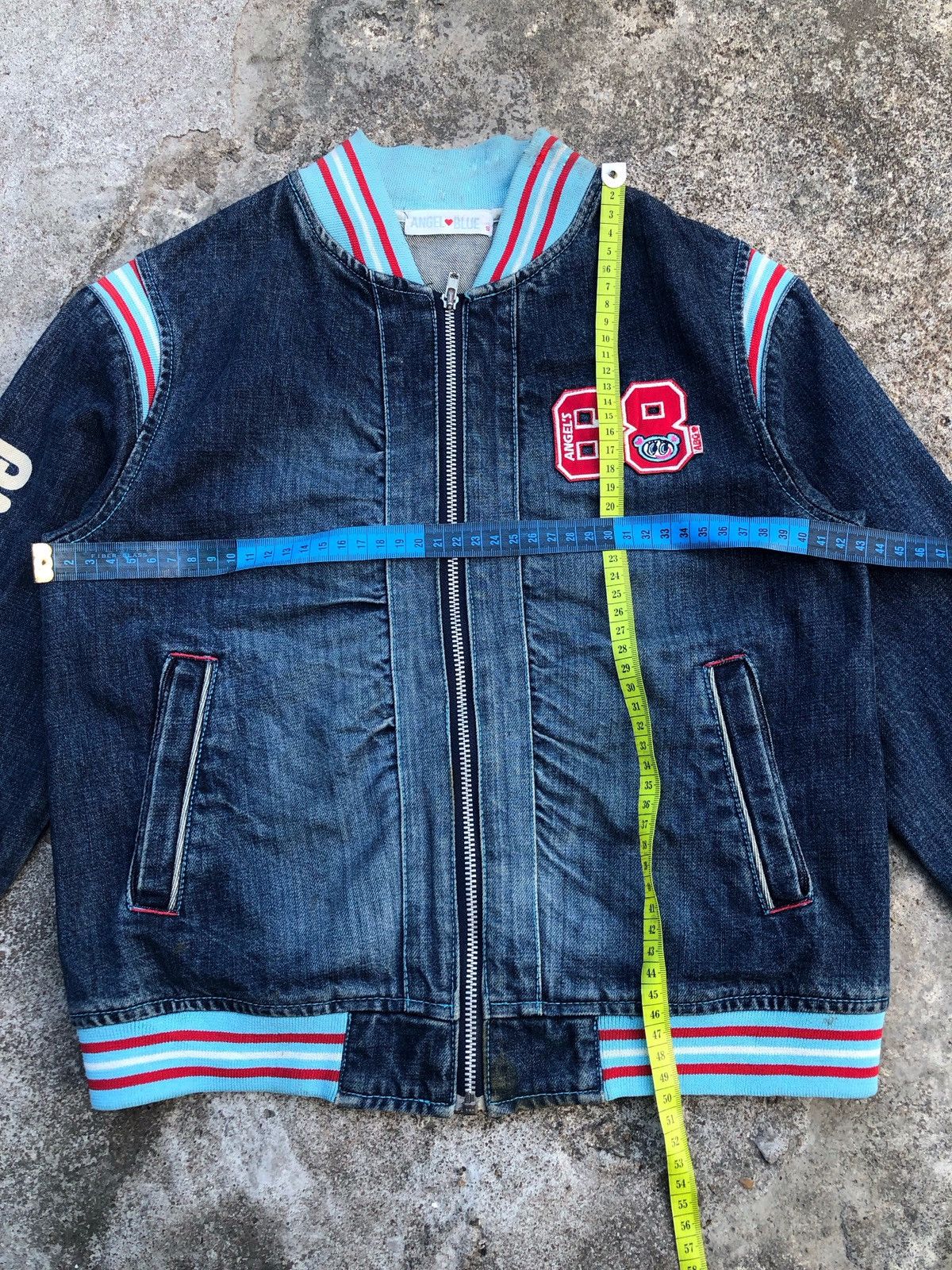 Hysteric Glamour × Japanese Brand × Vintage Angel Blue 1990s Apple Happy Mate Cute Girls Jacket Size S / US 4 / IT 40 - 7 Thumbnail
