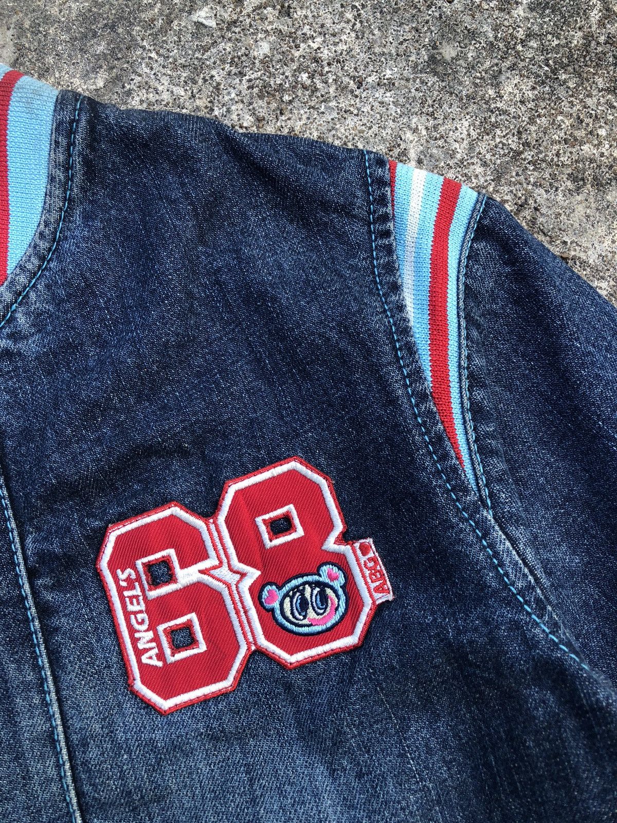 Hysteric Glamour × Japanese Brand × Vintage Angel Blue 1990s Apple Happy Mate Cute Girls Jacket Size S / US 4 / IT 40 - 9 Thumbnail