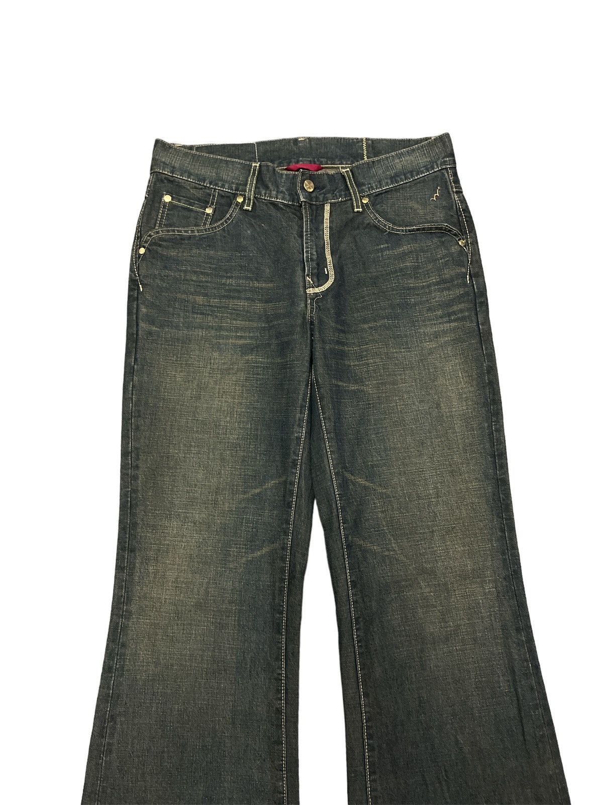 Japanese Brand × Vintage FLARED💥EDWIN 503 RUSTY DENIM PANT Size US 30 / EU 46 - 2 Thumbnail