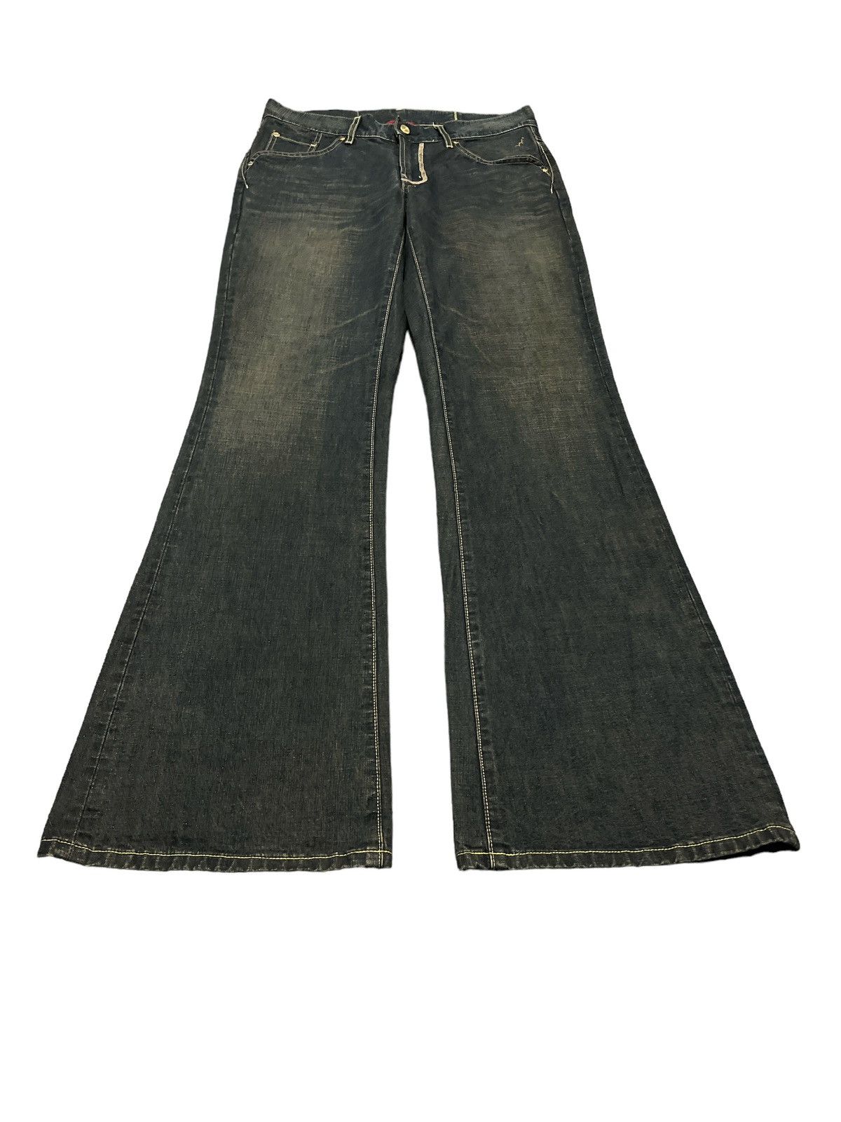 Japanese Brand × Vintage FLARED💥EDWIN 503 RUSTY DENIM PANT Size US 30 / EU 46 - 4 Thumbnail