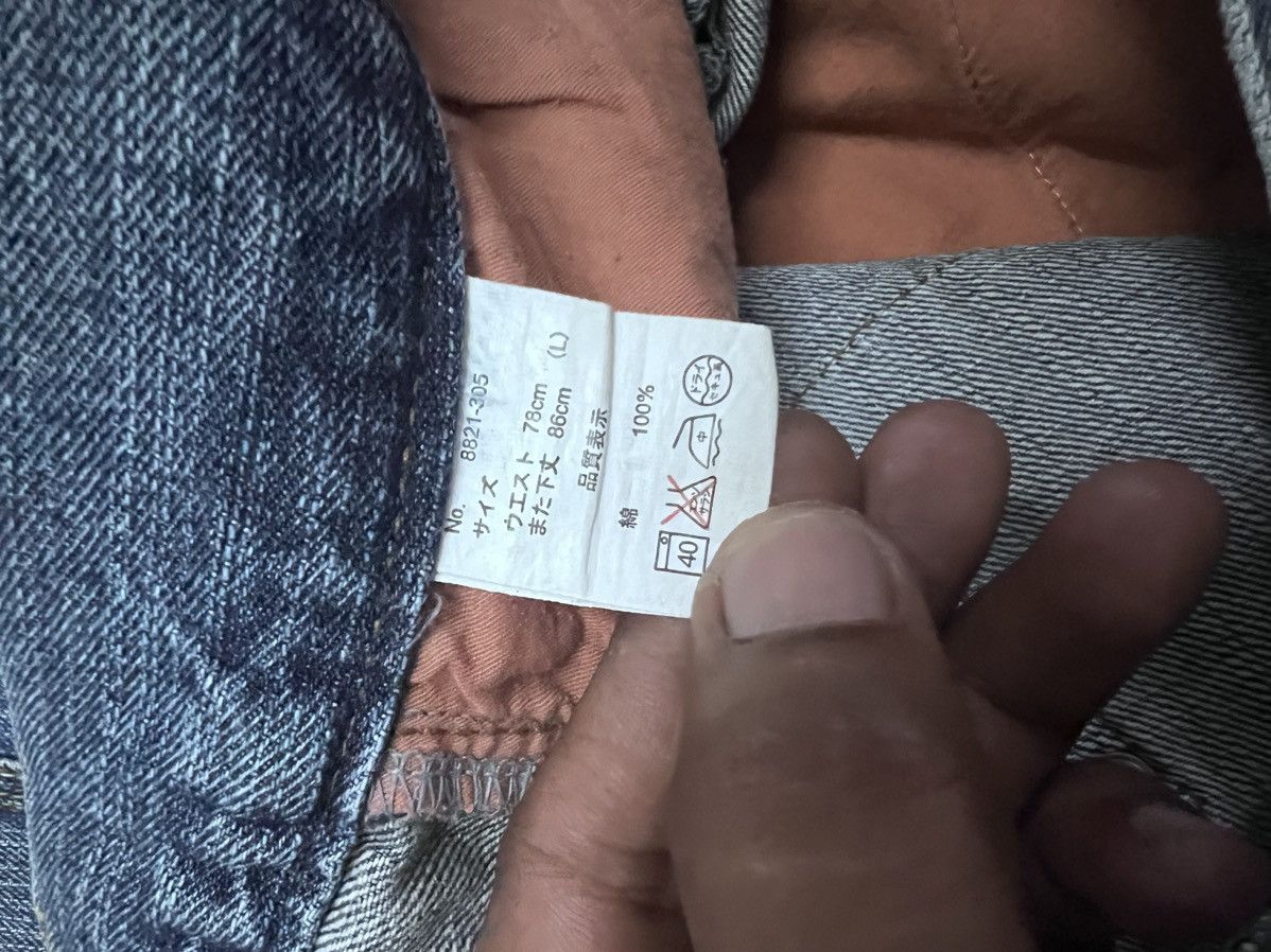 Japanese Brand × Vintage FIRE🔥OIL CAKE DISTRESSED DENIM PANT Size US 32 / EU 48 - 8 Thumbnail
