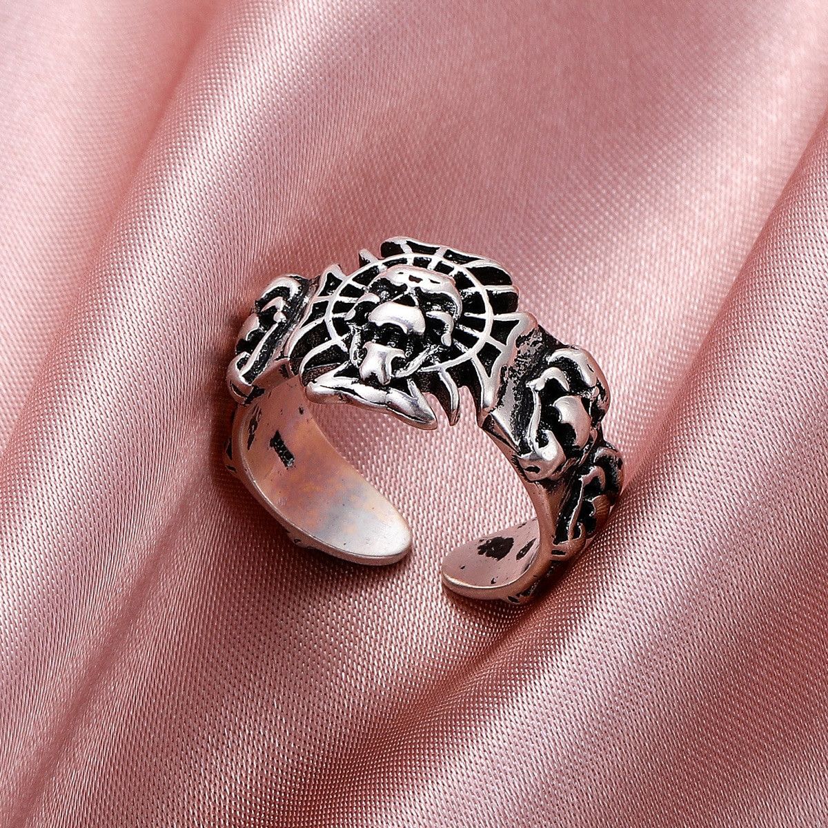 Jewelry Skull Open Ring Size ONE SIZE - 5 Thumbnail