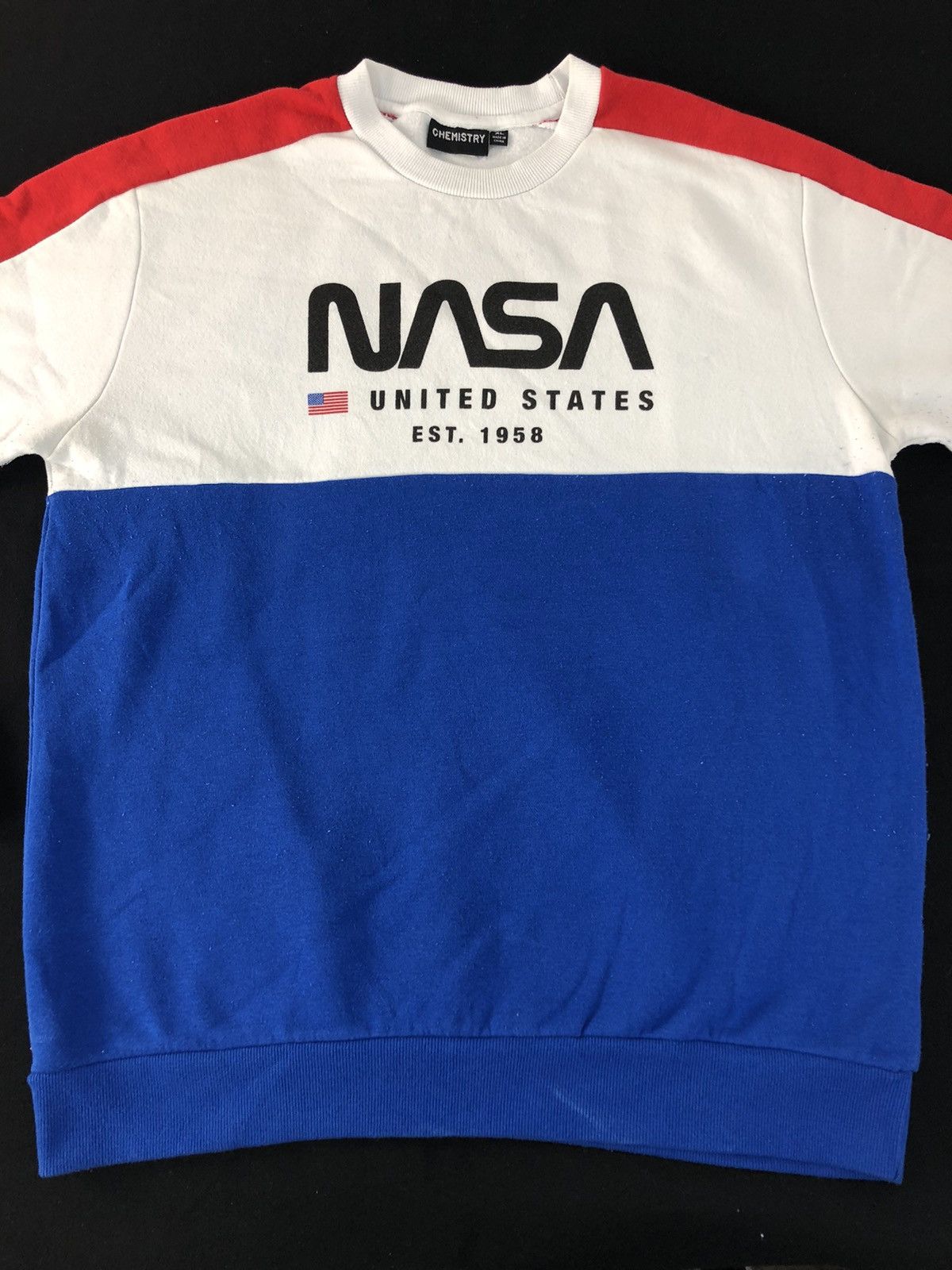 NASA Chemistry C Life NASA United State Colour Block Spell Out Size US XL / EU 56 / 4 - 3 Thumbnail