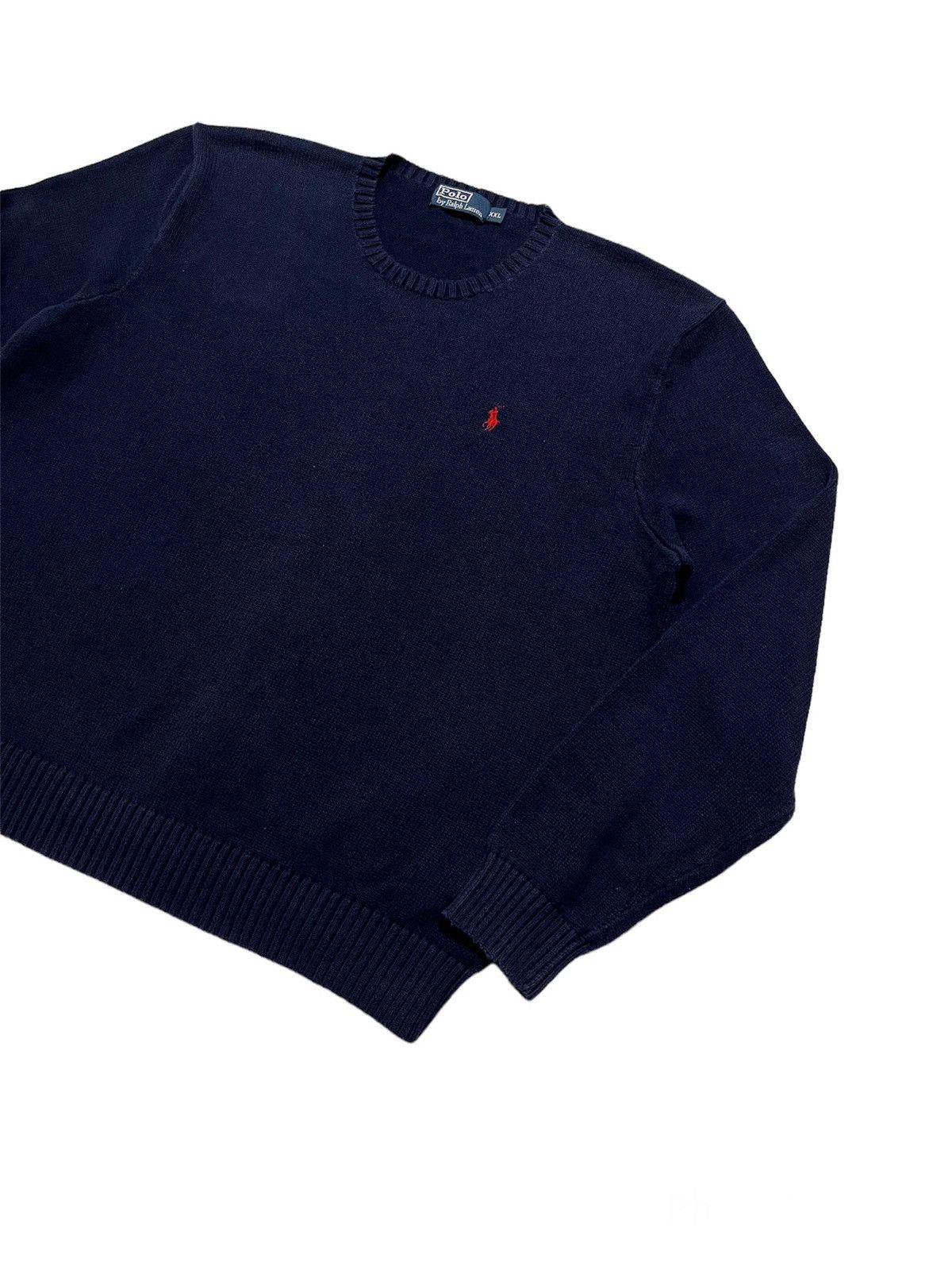 Vintage Polo Ralph Lauren Sweater Heavy Knit 90s Size US XL / EU 56 / 4 - 3 Thumbnail