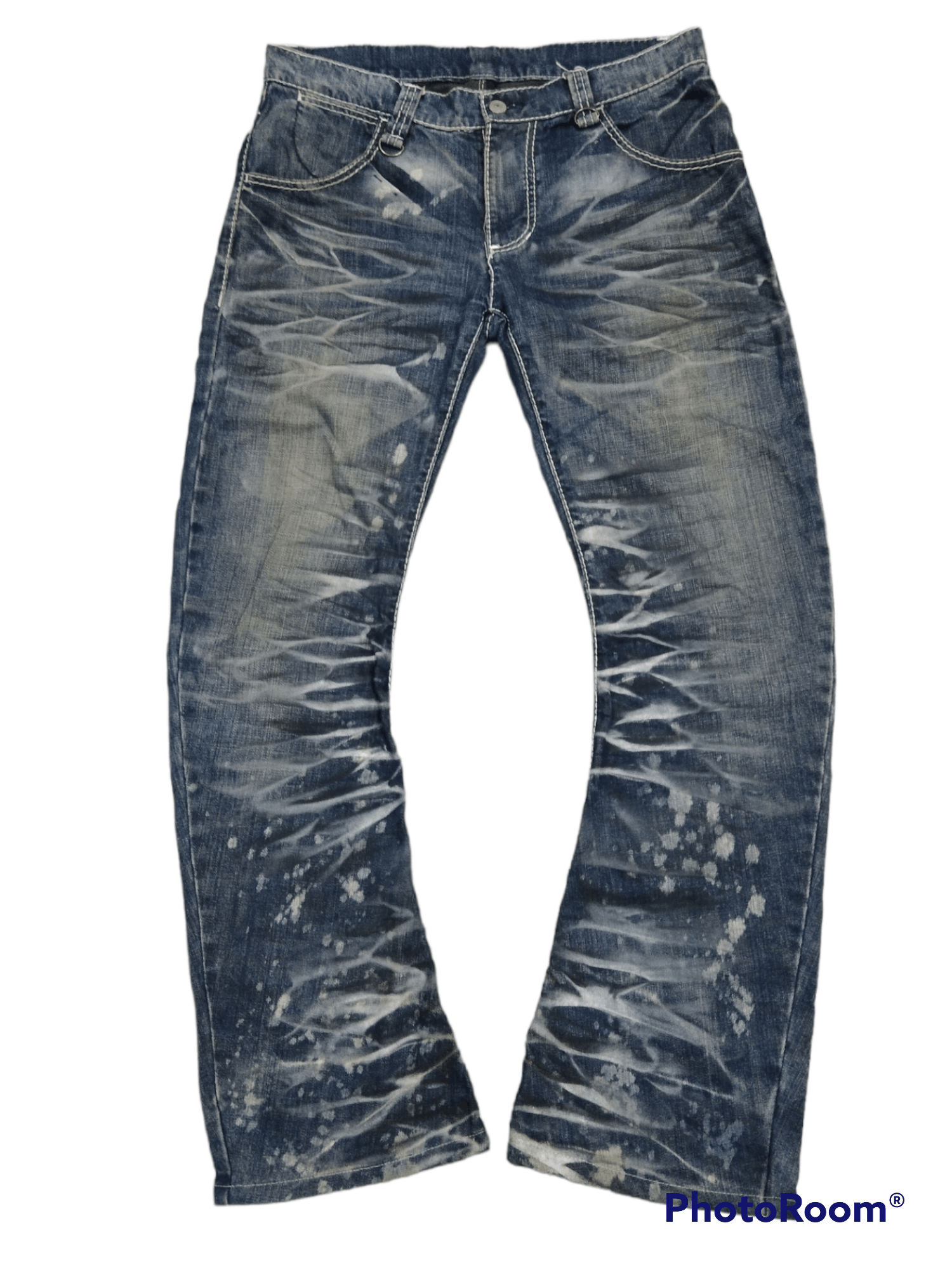 Distressed Denim SICK FLARE CURVE BUFFALO BOB DENIM PANTS | Grailed