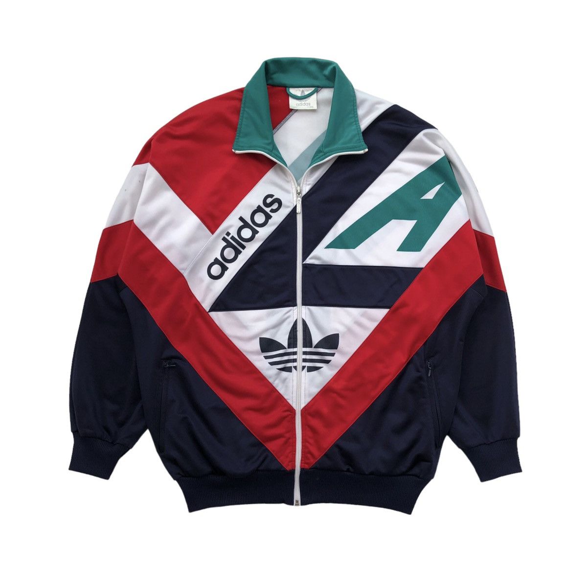 Adidas Vintage 90s ADIDAS MULTICOLOR nylon Jacket Colour