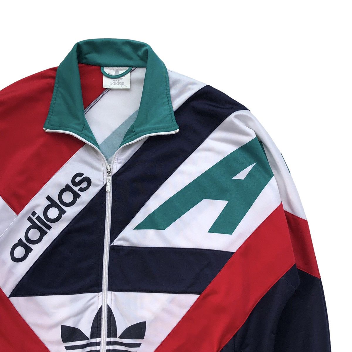Adidas Vintage 90s Adidas Colour Block Track Jacket Size US L / EU 52-54 / 3 - 4 Thumbnail