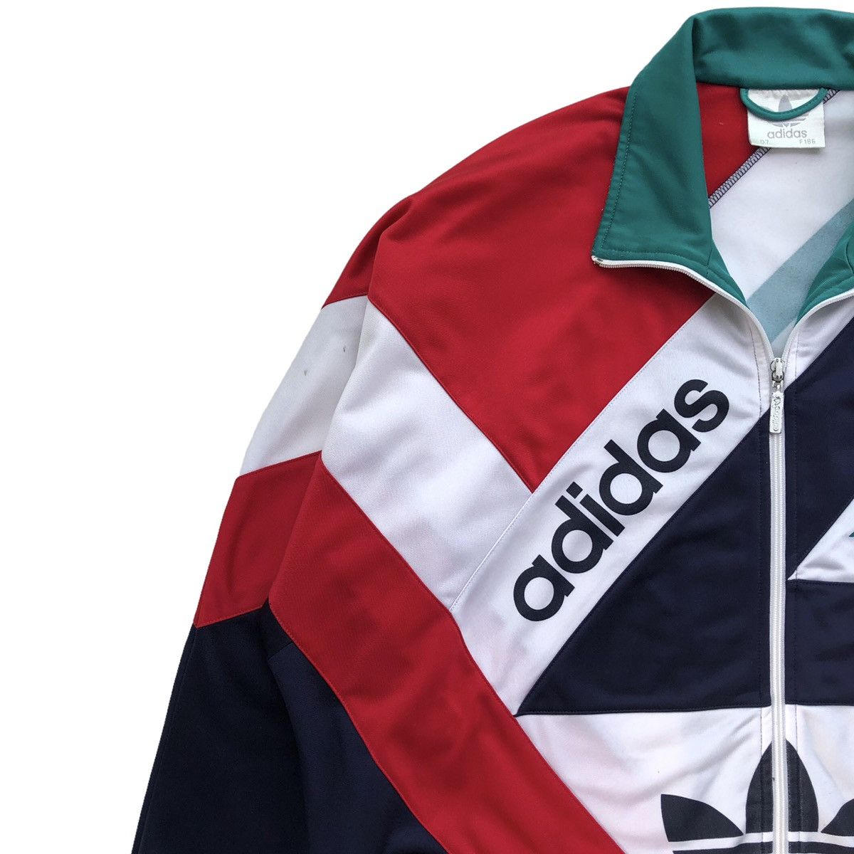 Adidas Vintage 90s Adidas Colour Block Track Jacket Size US L / EU 52-54 / 3 - 5 Thumbnail