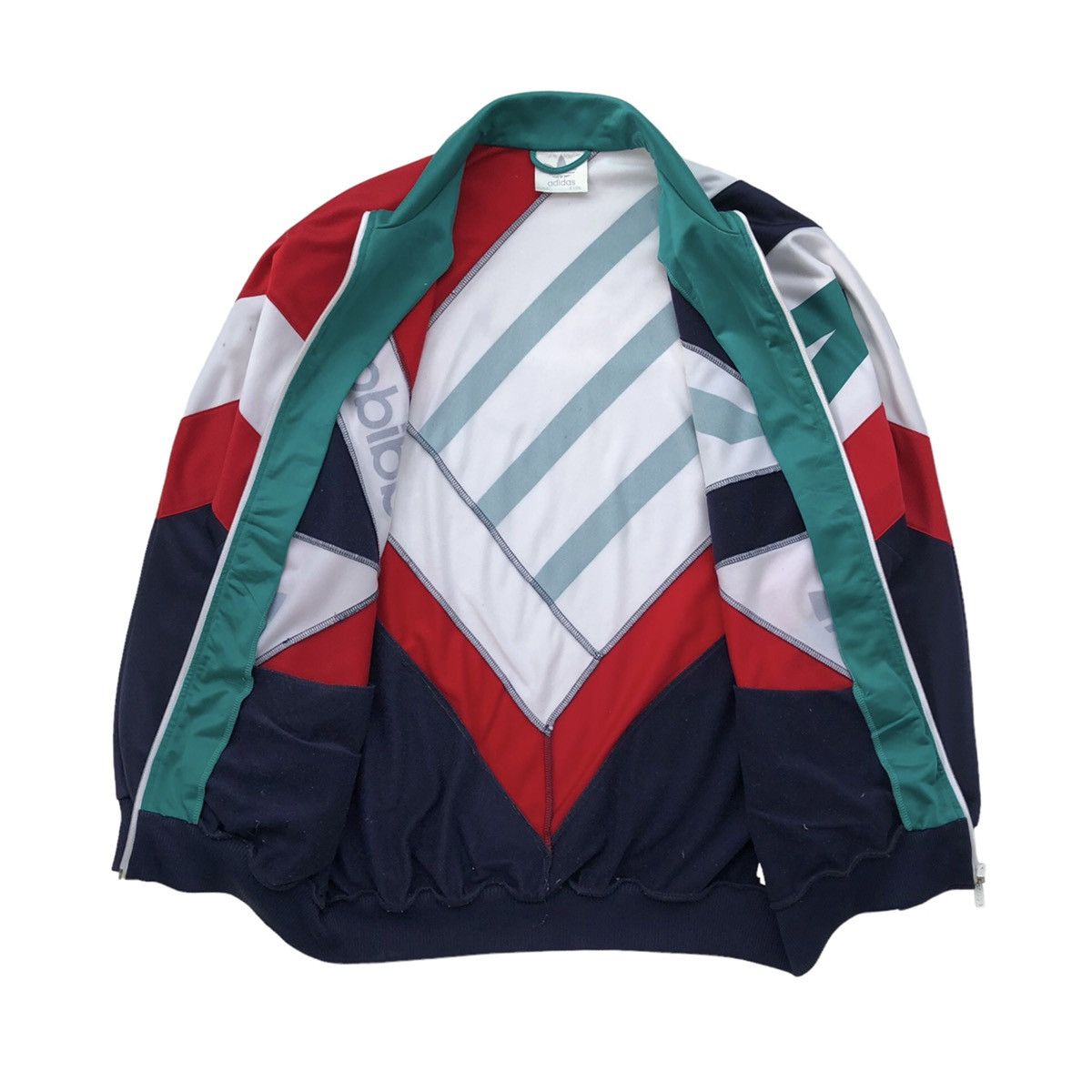 Adidas Vintage 90s Adidas Colour Block Track Jacket Size US L / EU 52-54 / 3 - 11 Thumbnail