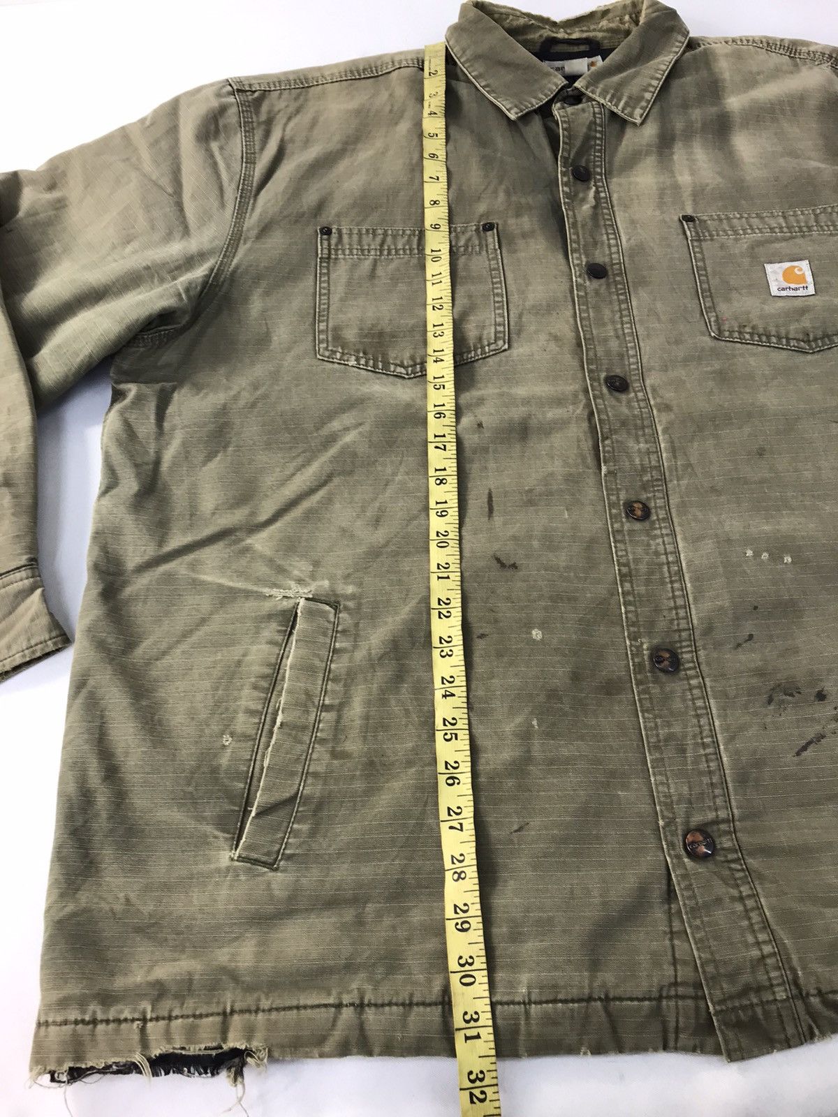 Carhartt × Vintage Distressed Rugged Carhartt Workwear Denim Jacket R065j Size US XL / EU 56 / 4 - 11 Thumbnail