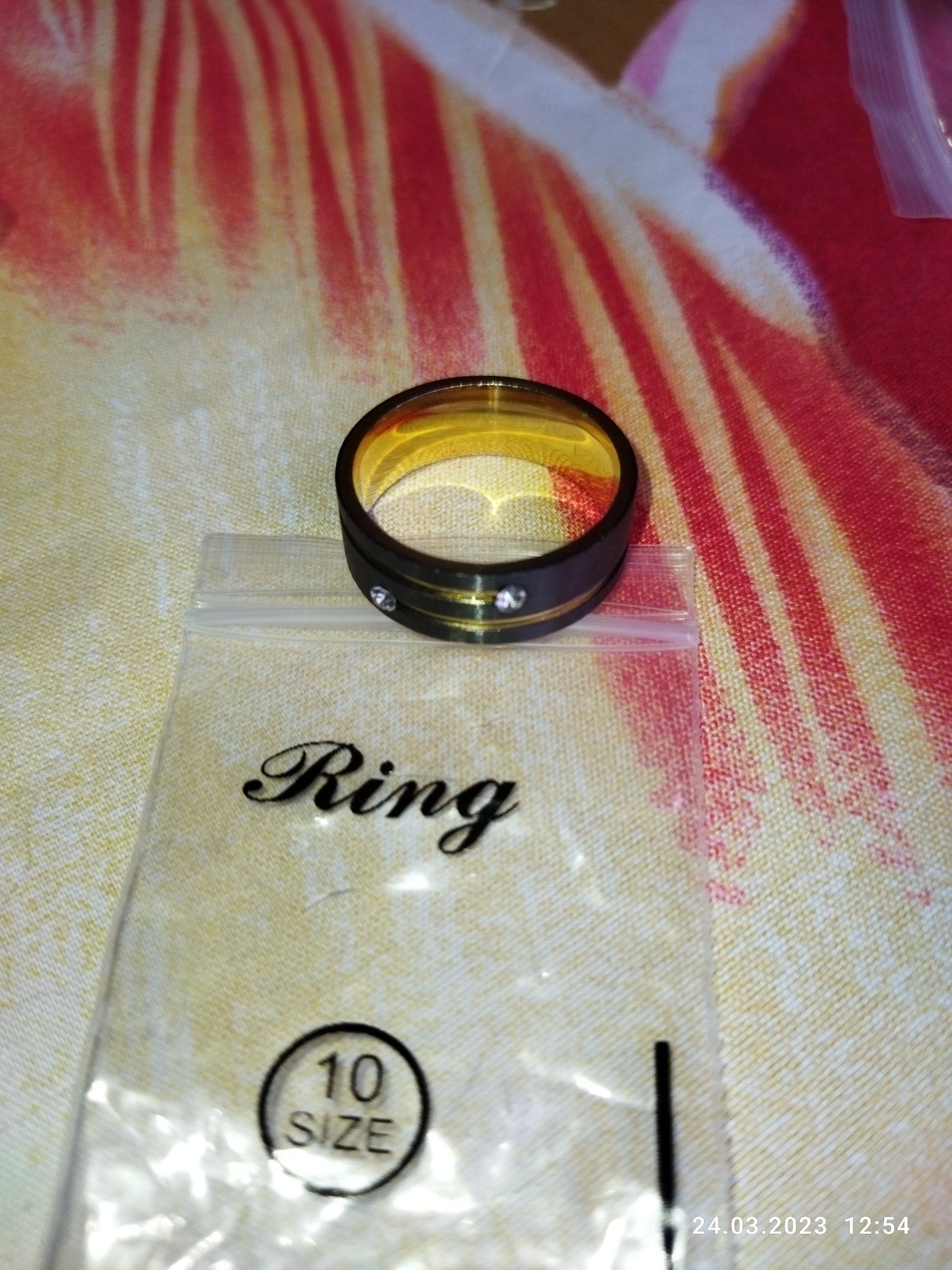 Jewelry 8mm Black Polished Ring Size ONE SIZE - 3 Thumbnail