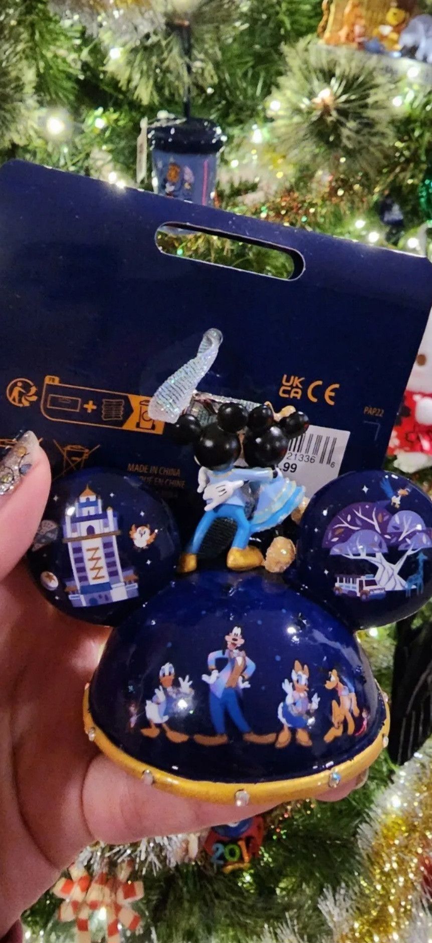 Disney NWT Disney Ears Hat Ornament 50th Anniversary Light Up Size ONE SIZE - 2 Thumbnail