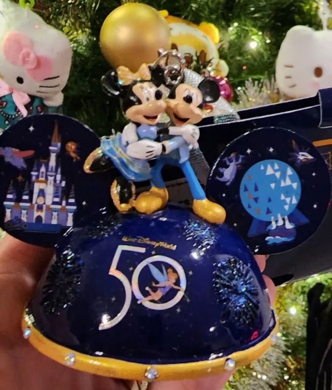 Disney NWT Disney Ears Hat Ornament 50th Anniversary Light Up Size ONE SIZE - 1 Thumbnail