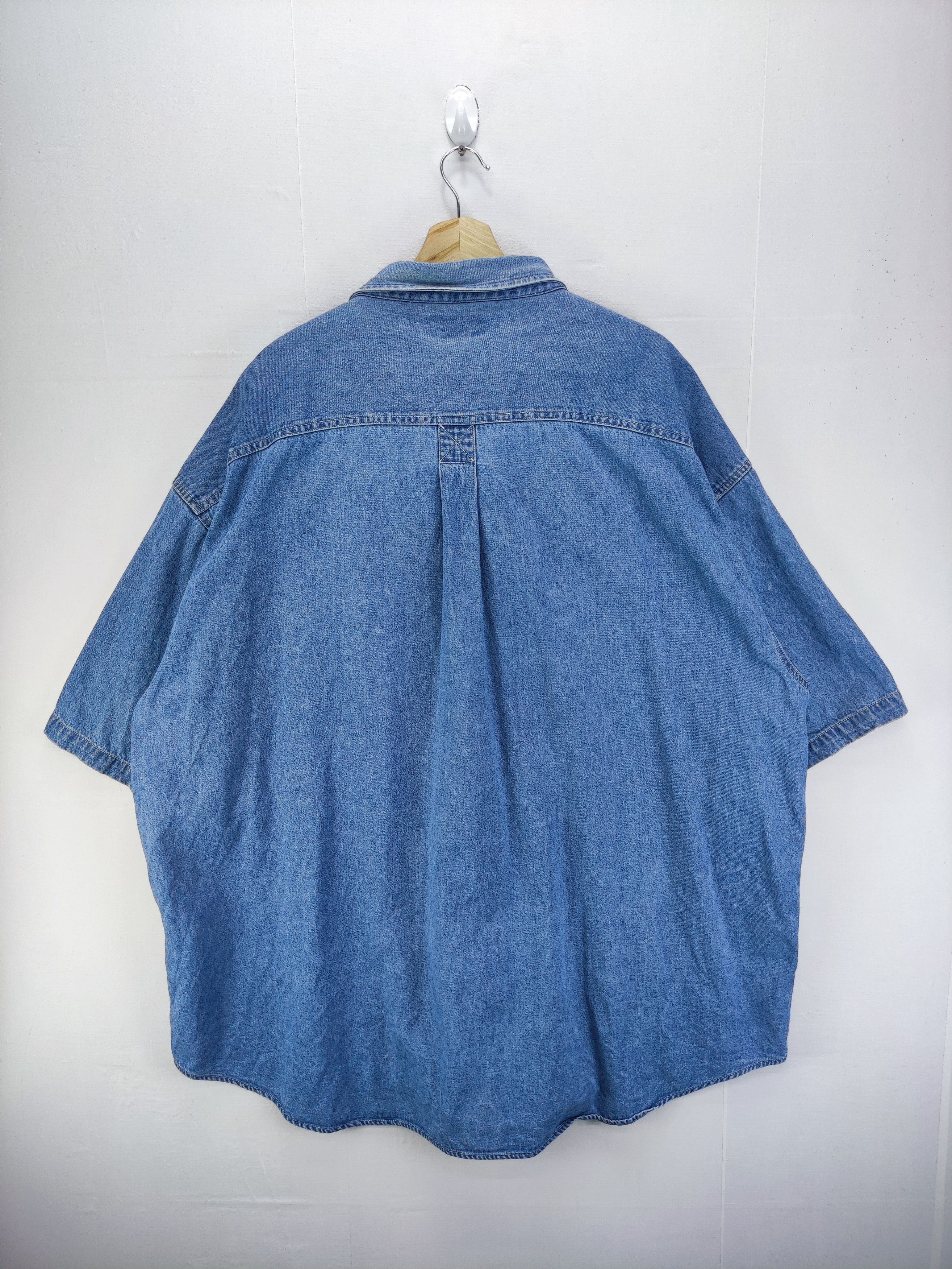 Great Northwest Vintage Great Northwest Denim Short Shirt Button Up Size US XXL / EU 58 / 5 - 5 Thumbnail