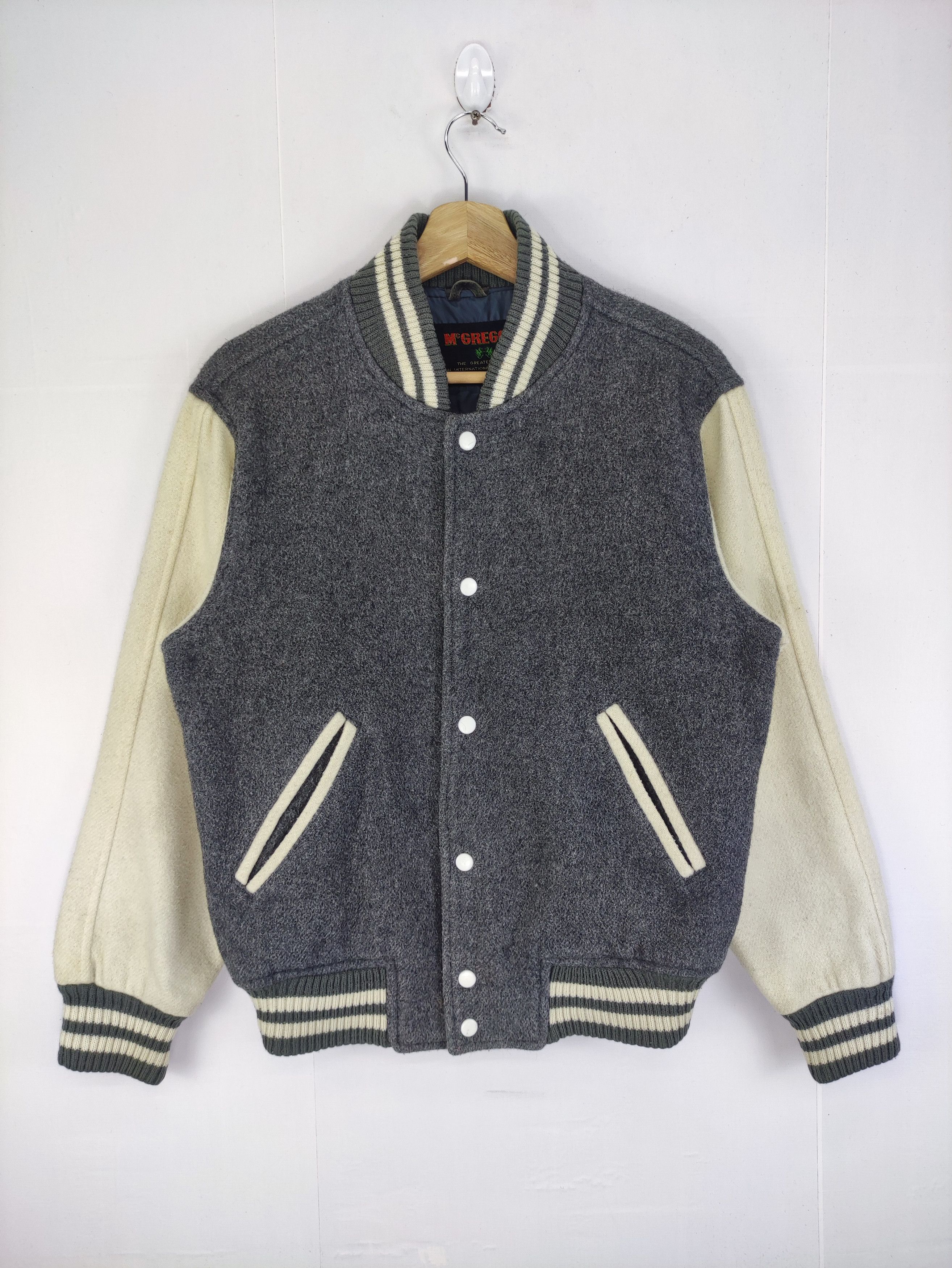 ジャケット・アウター 80s vintage McGREGOR wool bomber jacket McGregor × Vintage 🔥 VINTAGE 80s MCGREGOR WOOL BOMBER