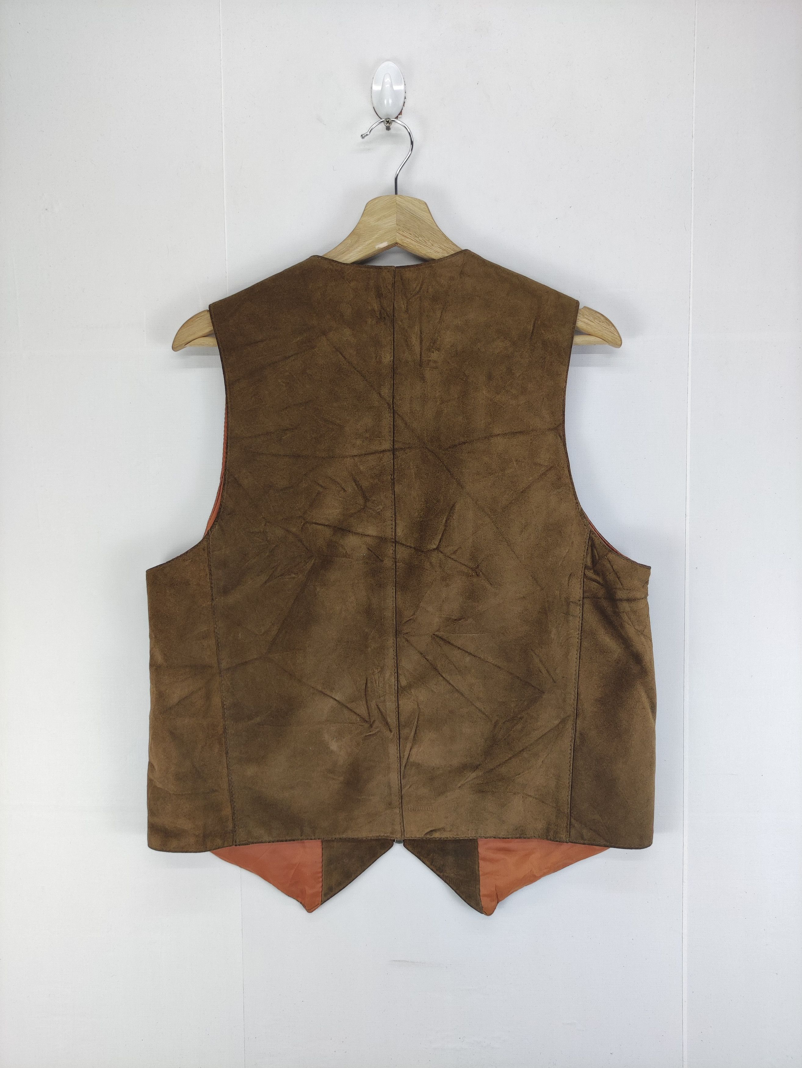 Leather Vintage John&Bill Leather Vest Zipper Size US M / EU 48-50 / 2 - 7 Thumbnail