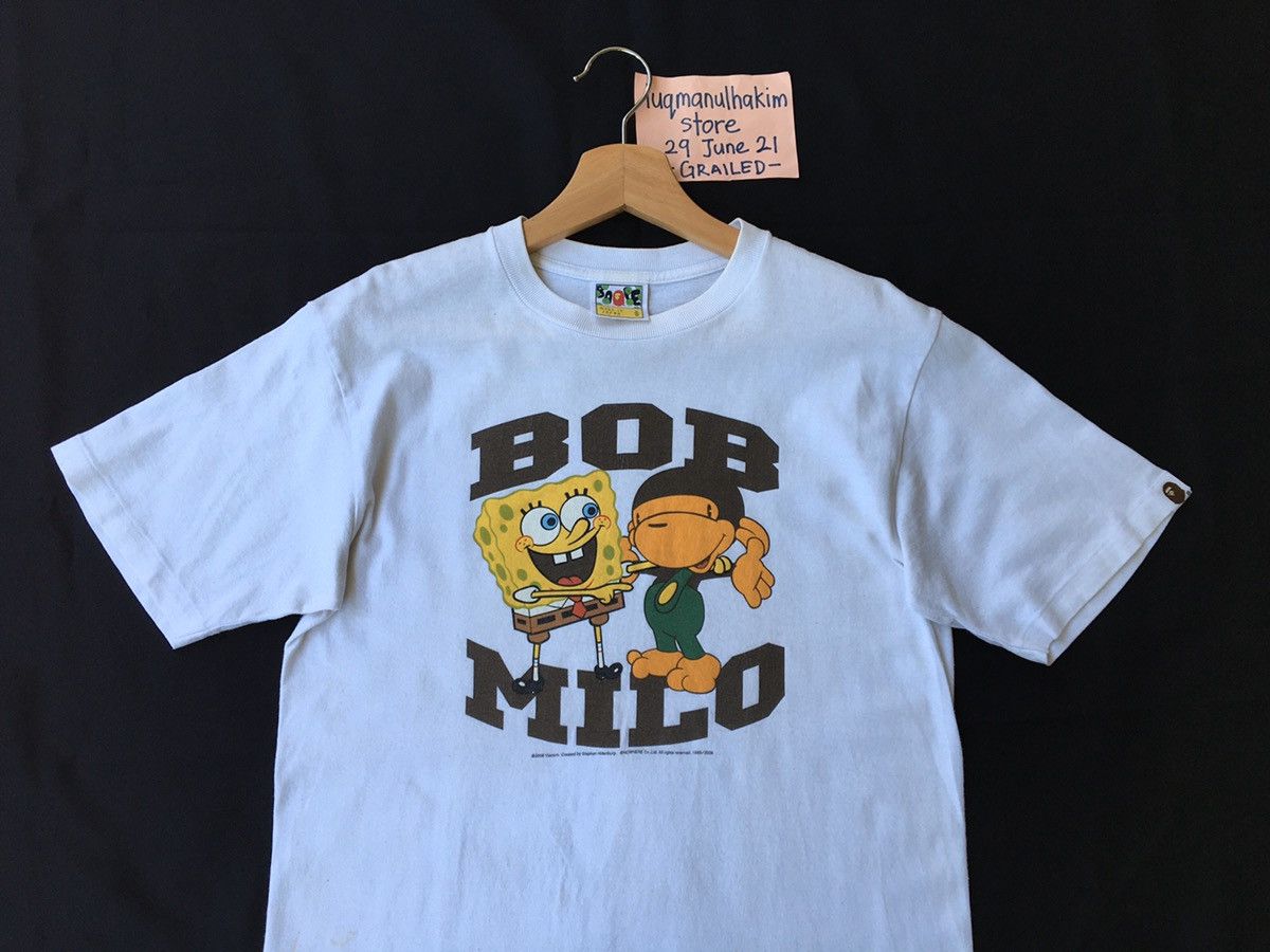 Bape × Nickelodeon Bape x SpongeBob SquarePants Bob Milo Tee Size US S / EU 44-46 / 1 - 2 Thumbnail
