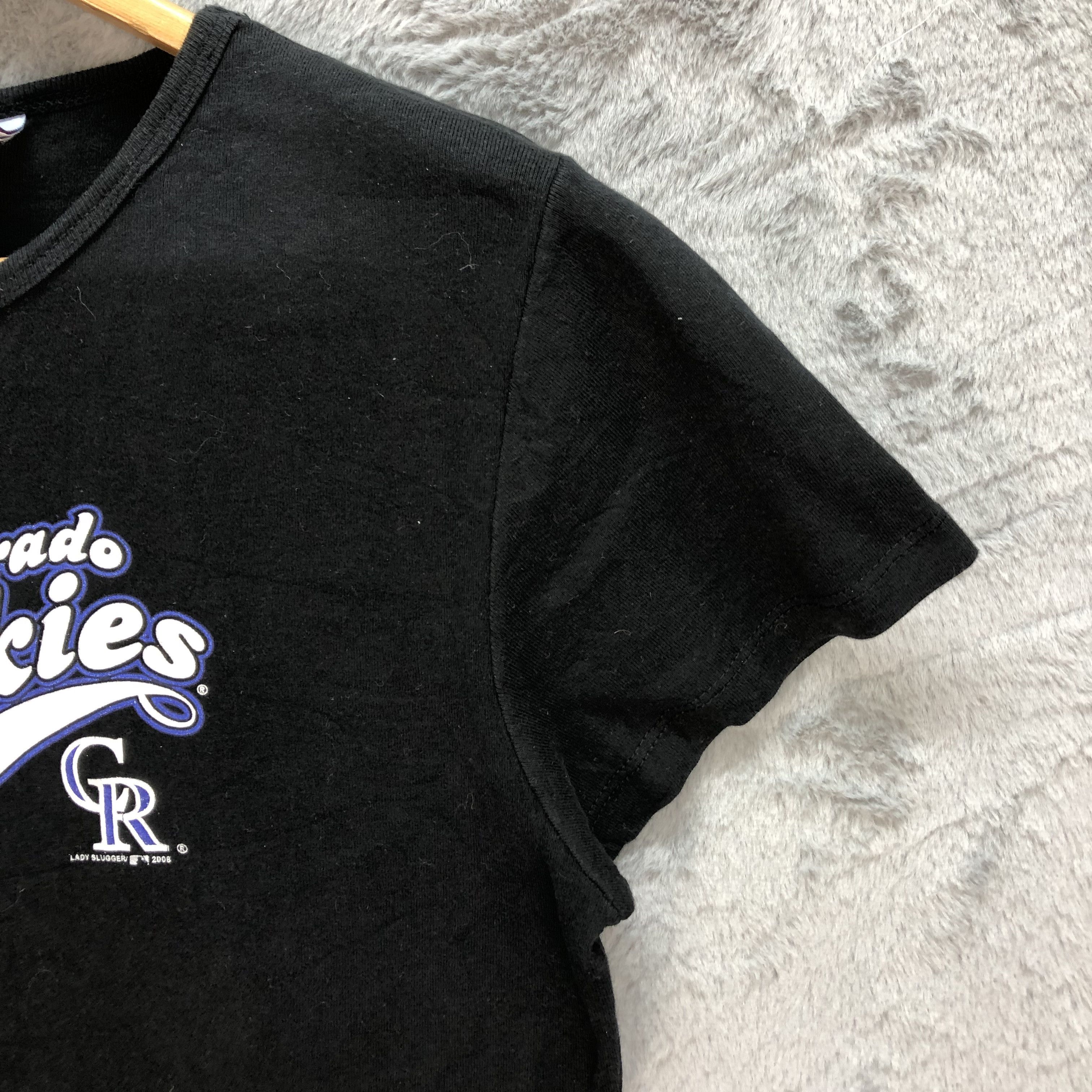 MLB Lady Slugger MLB Colorado Rockies Big Logo T Shirts #6445-67 Size L / US 10 / IT 46 - 6 Thumbnail