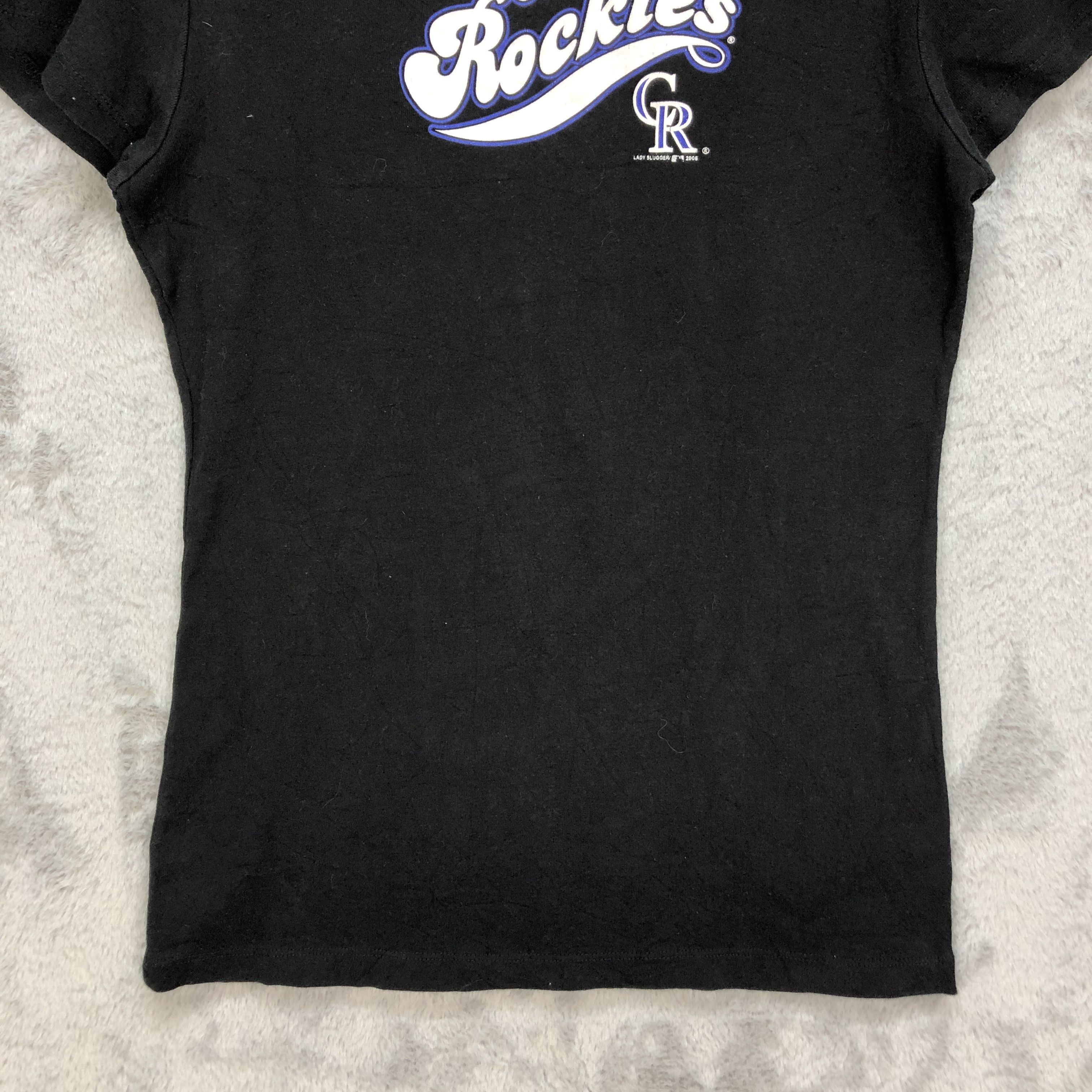MLB Lady Slugger MLB Colorado Rockies Big Logo T Shirts #6445-67 Size L / US 10 / IT 46 - 4 Thumbnail